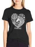 Horse Lovers Tee - Black Cotton T-Shirt