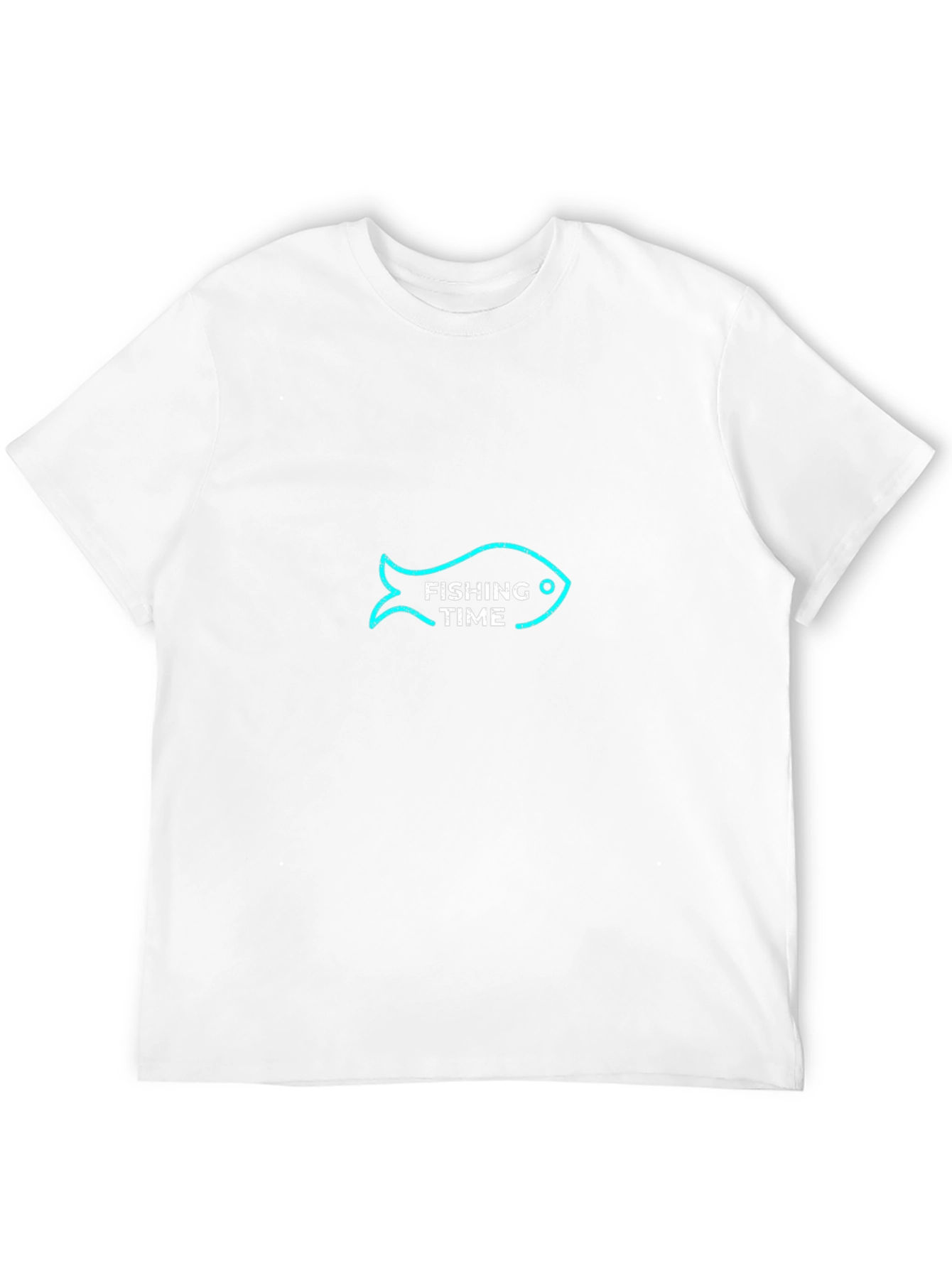 Fishing Time Graphic T-Shirt - Black
