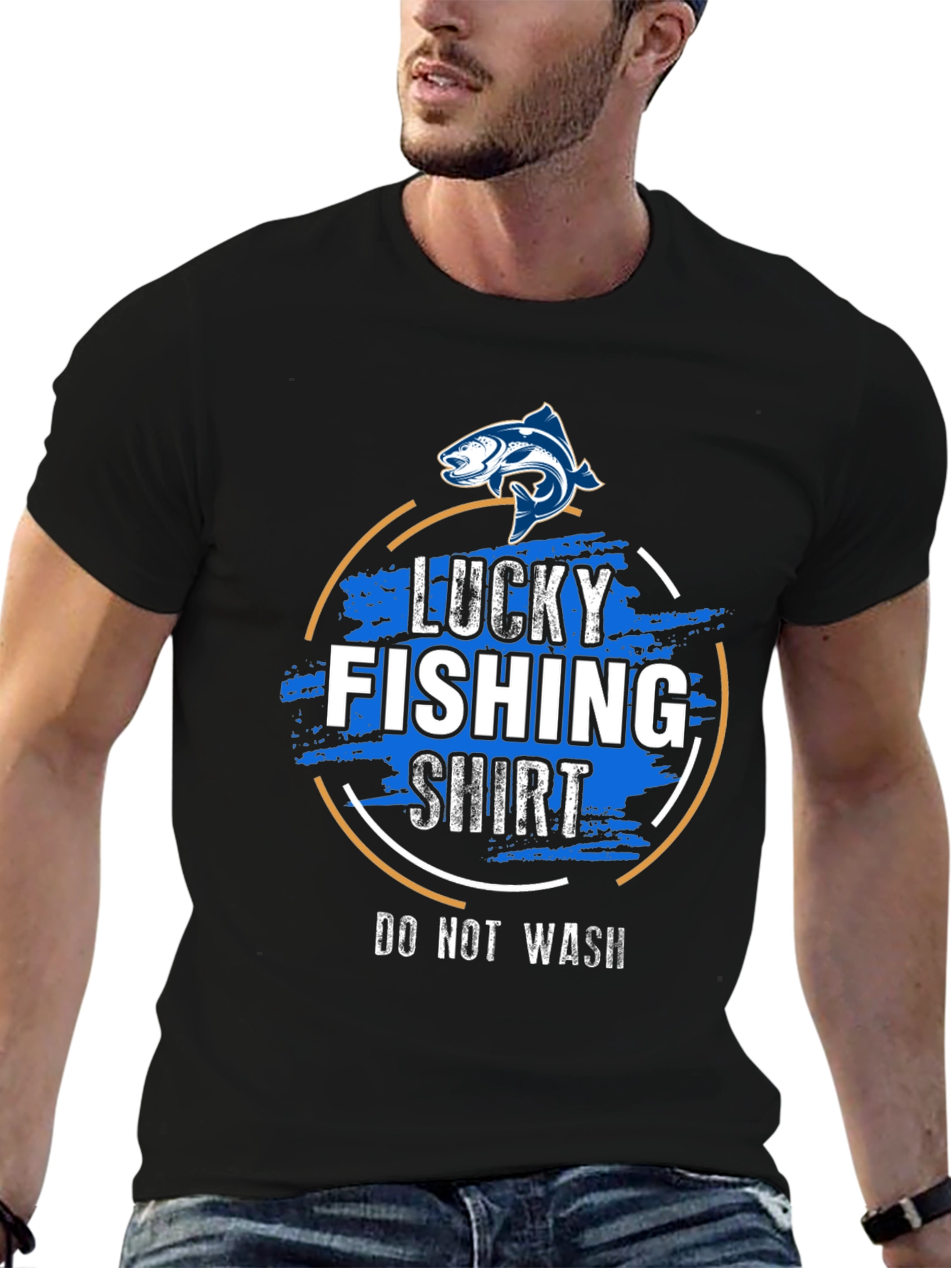 Lucky Fishing Shirt - Do Not Wash Graphic Tee