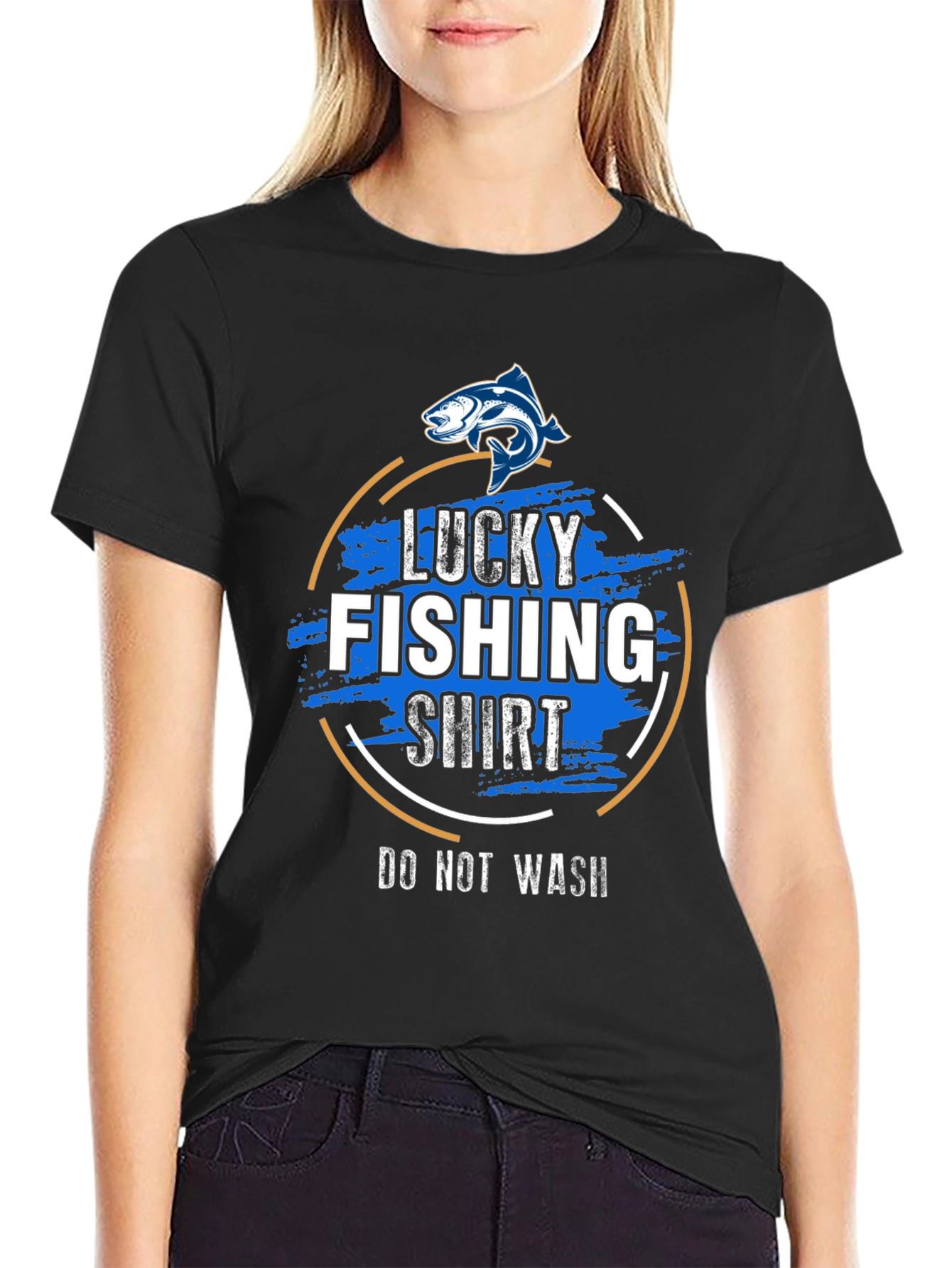 Lucky Fishing Shirt - Do Not Wash Graphic Tee