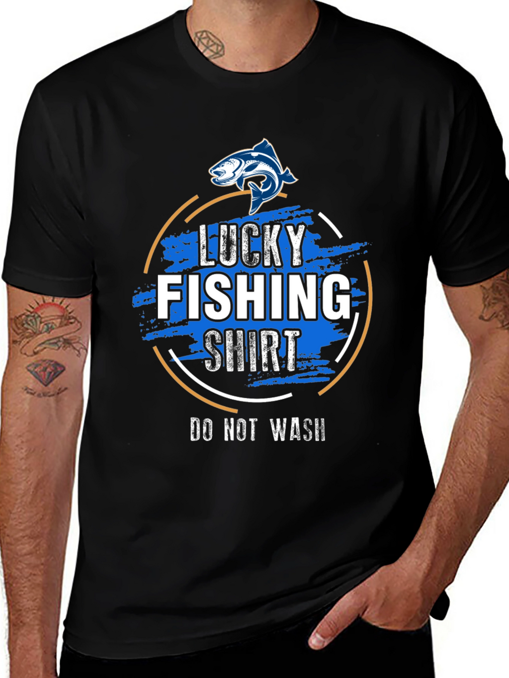 Lucky Fishing Shirt - Do Not Wash Graphic Tee