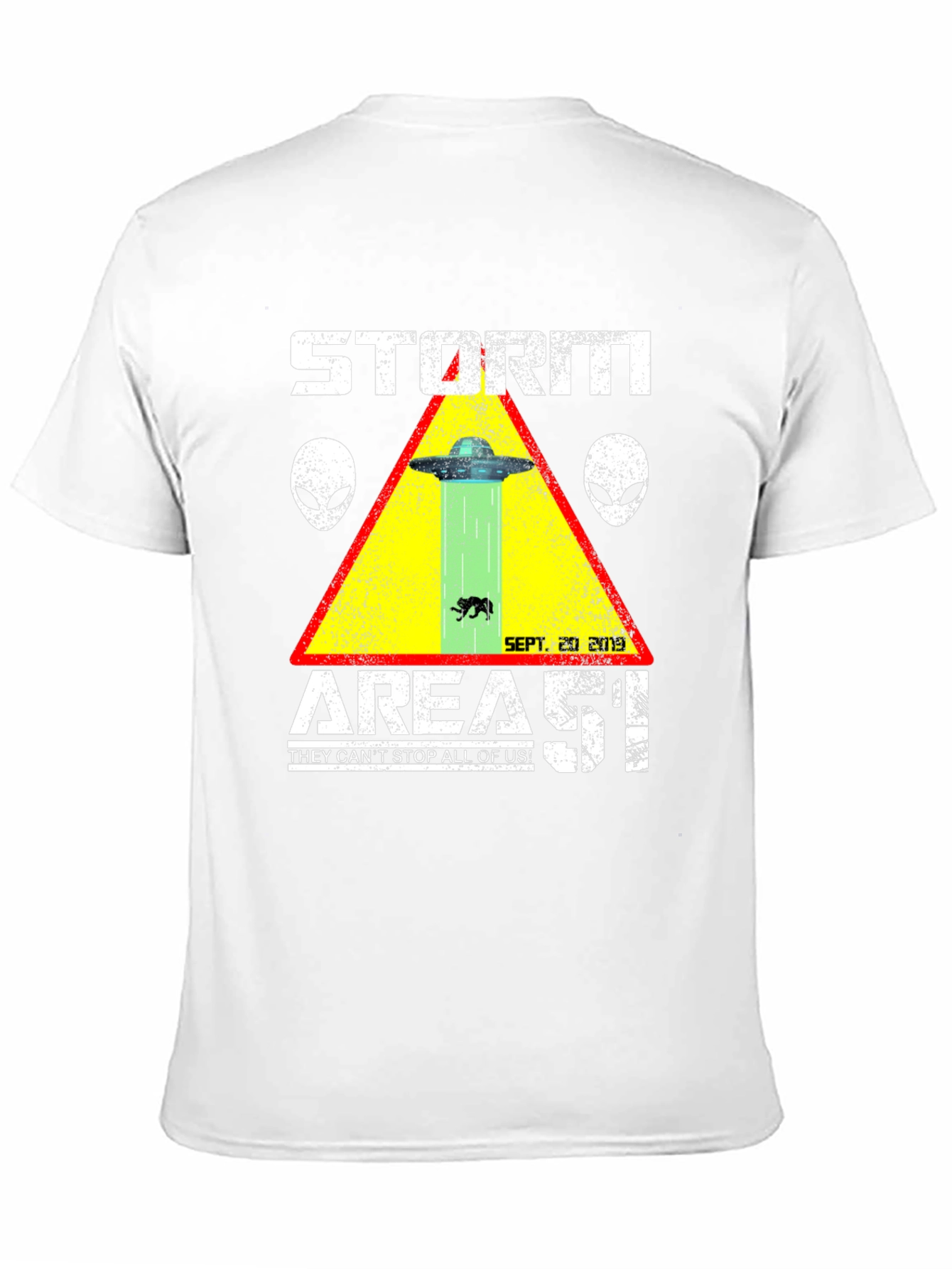 Storm Area 51 T-Shirt Alien UFO Graphic Tee