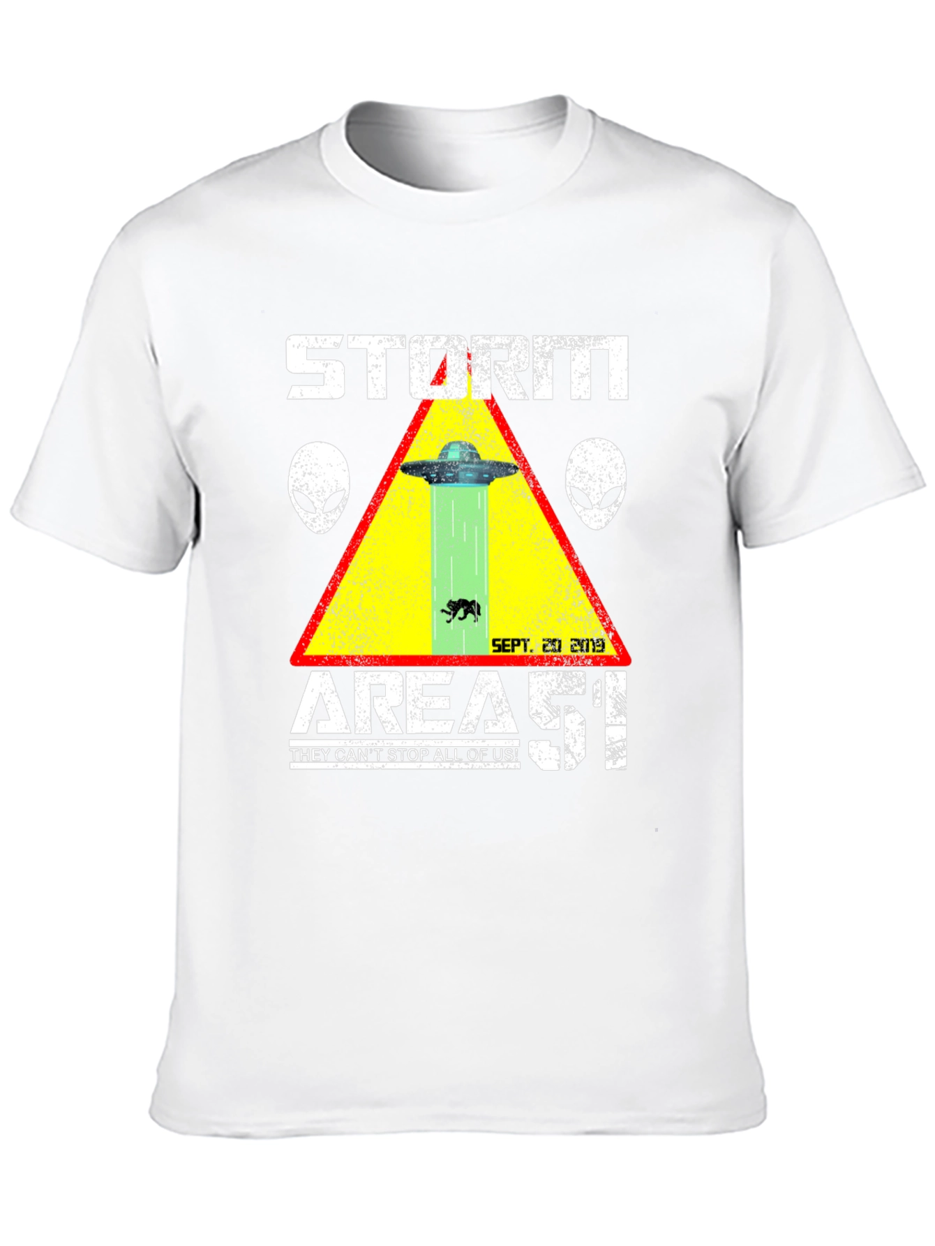 Storm Area 51 T-Shirt Alien UFO Graphic Tee