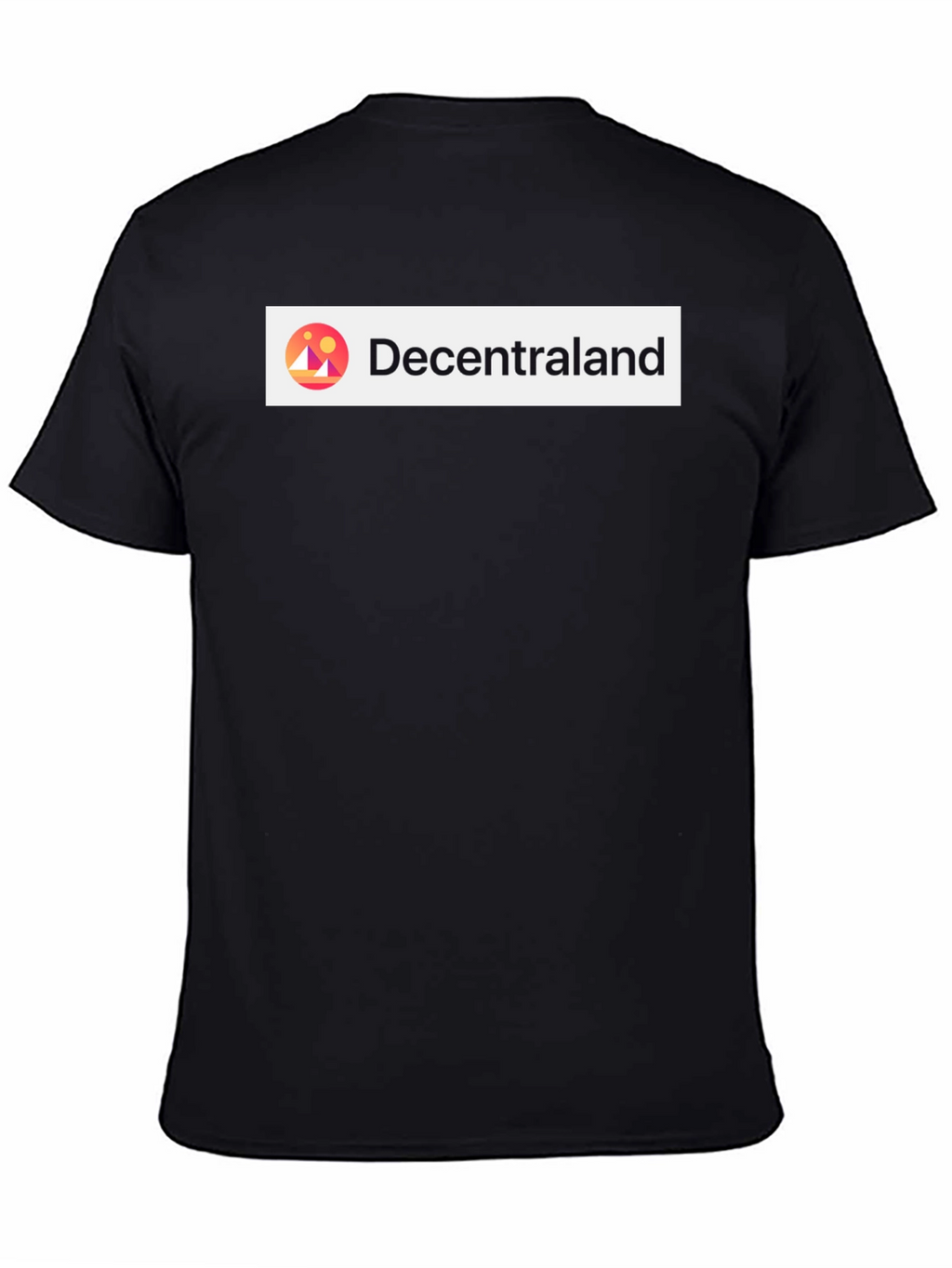 Decentraland Black Short Sleeve Graphic T-Shirt