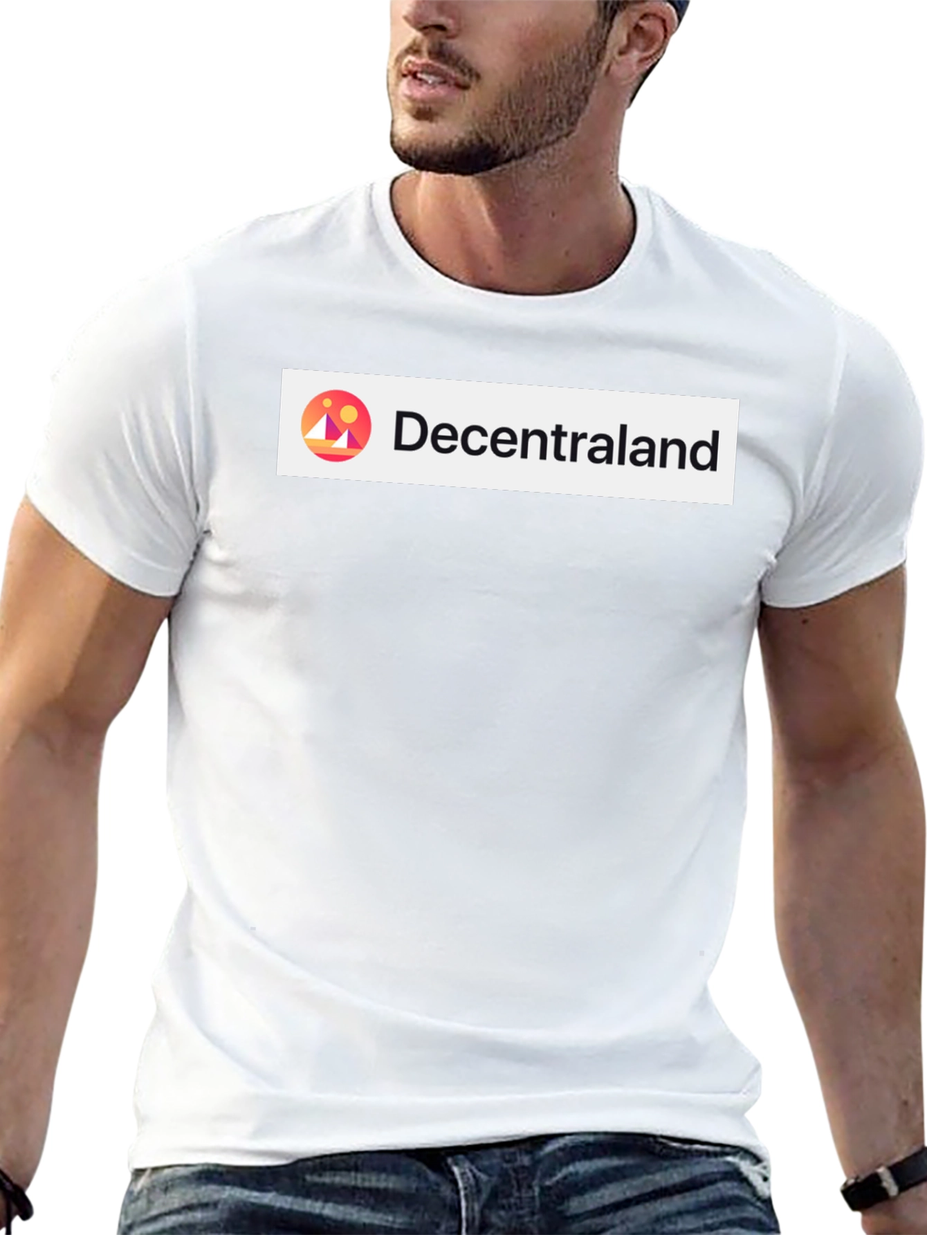 Decentraland Black Short Sleeve Graphic T-Shirt
