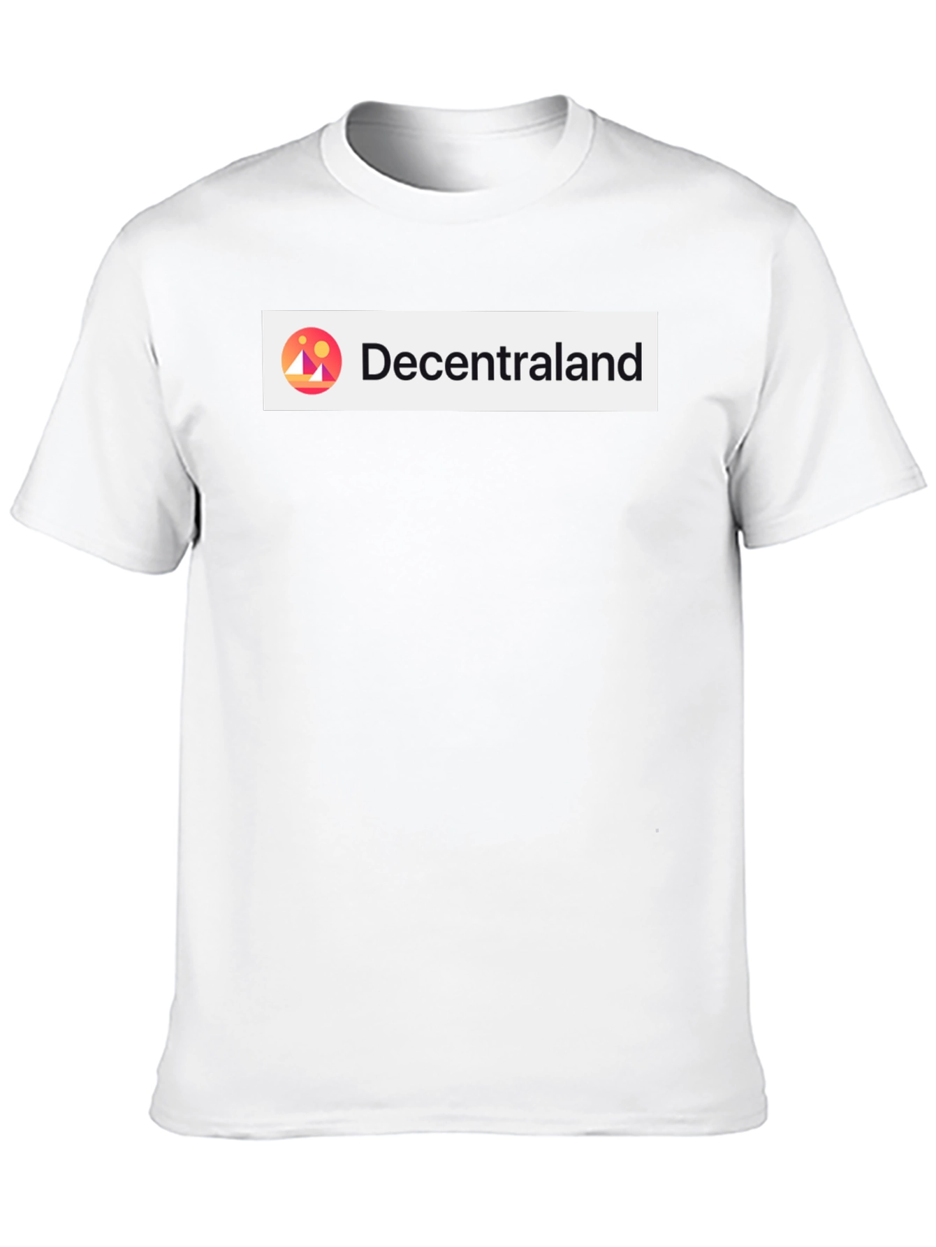 Decentraland Black Short Sleeve Graphic T-Shirt