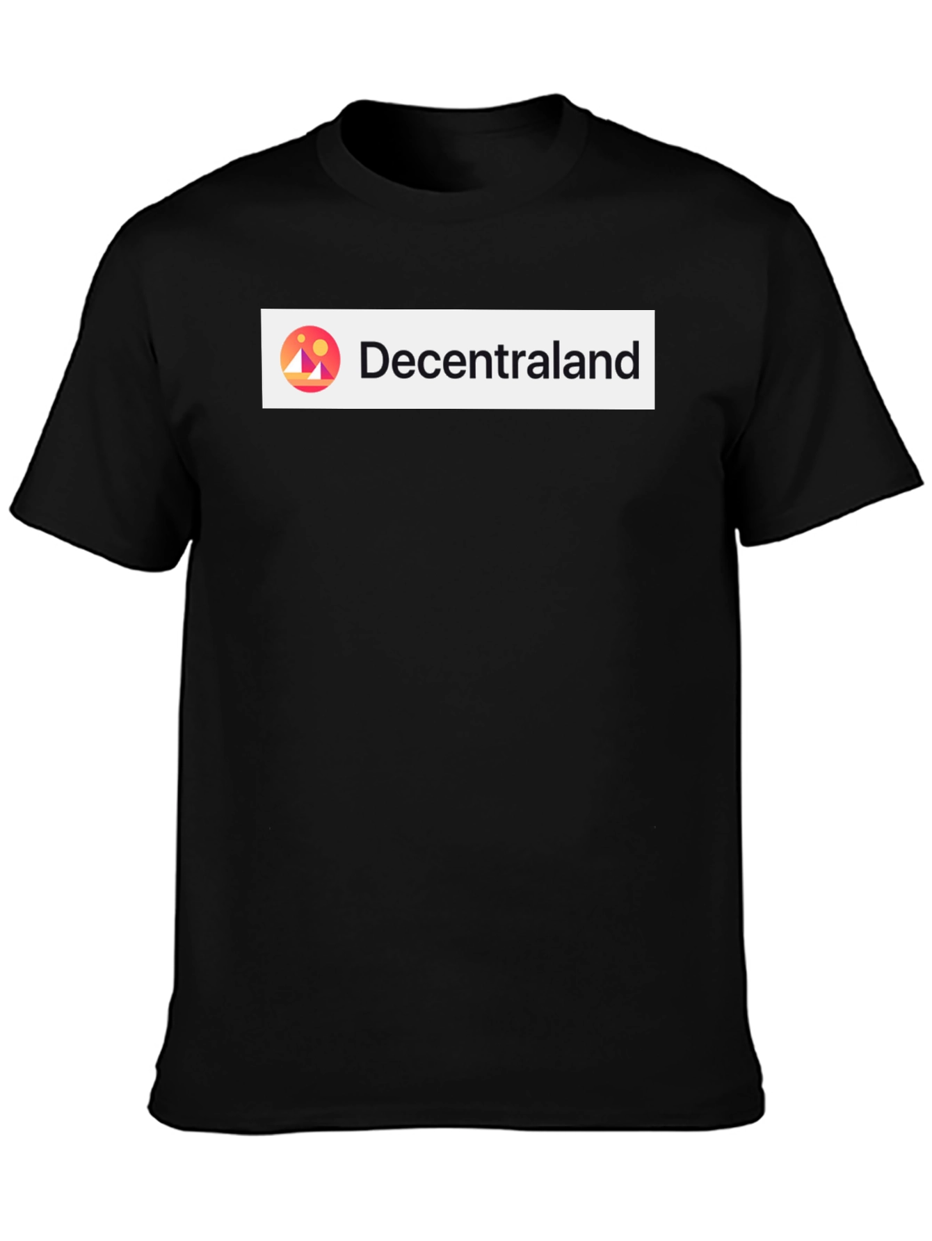 Decentraland Black Short Sleeve Graphic T-Shirt
