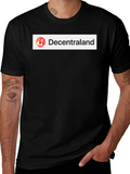 Decentraland Black Short Sleeve Graphic T-Shirt