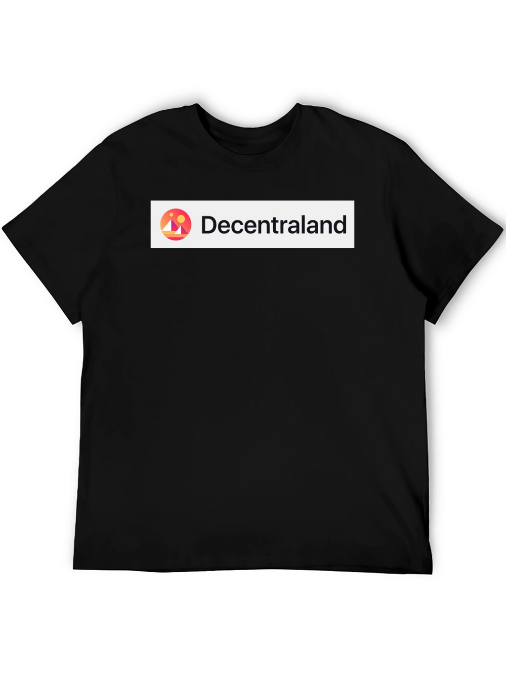 Decentraland Black Short Sleeve Graphic T-Shirt
