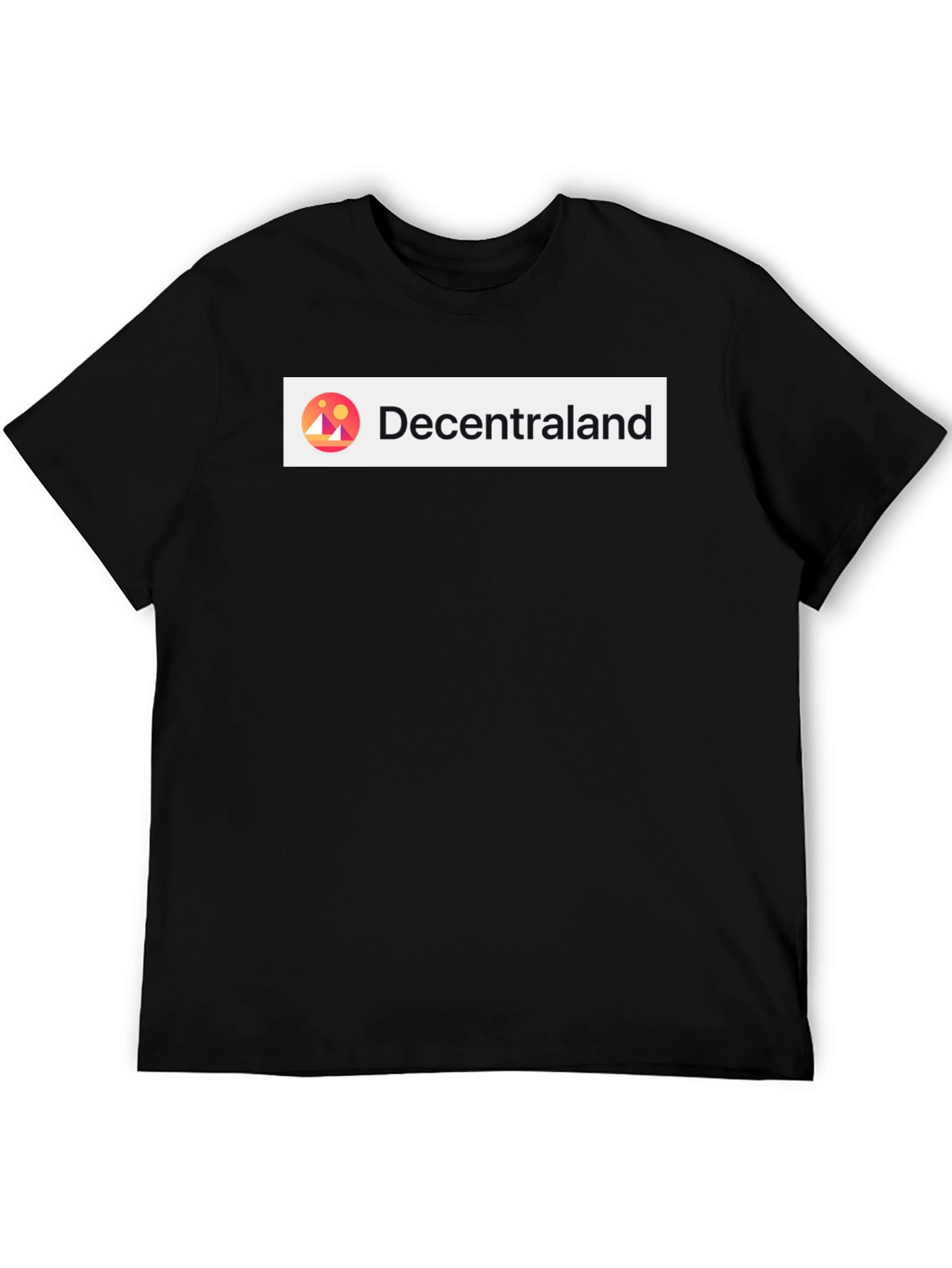 Decentraland Black Short Sleeve Graphic T-Shirt