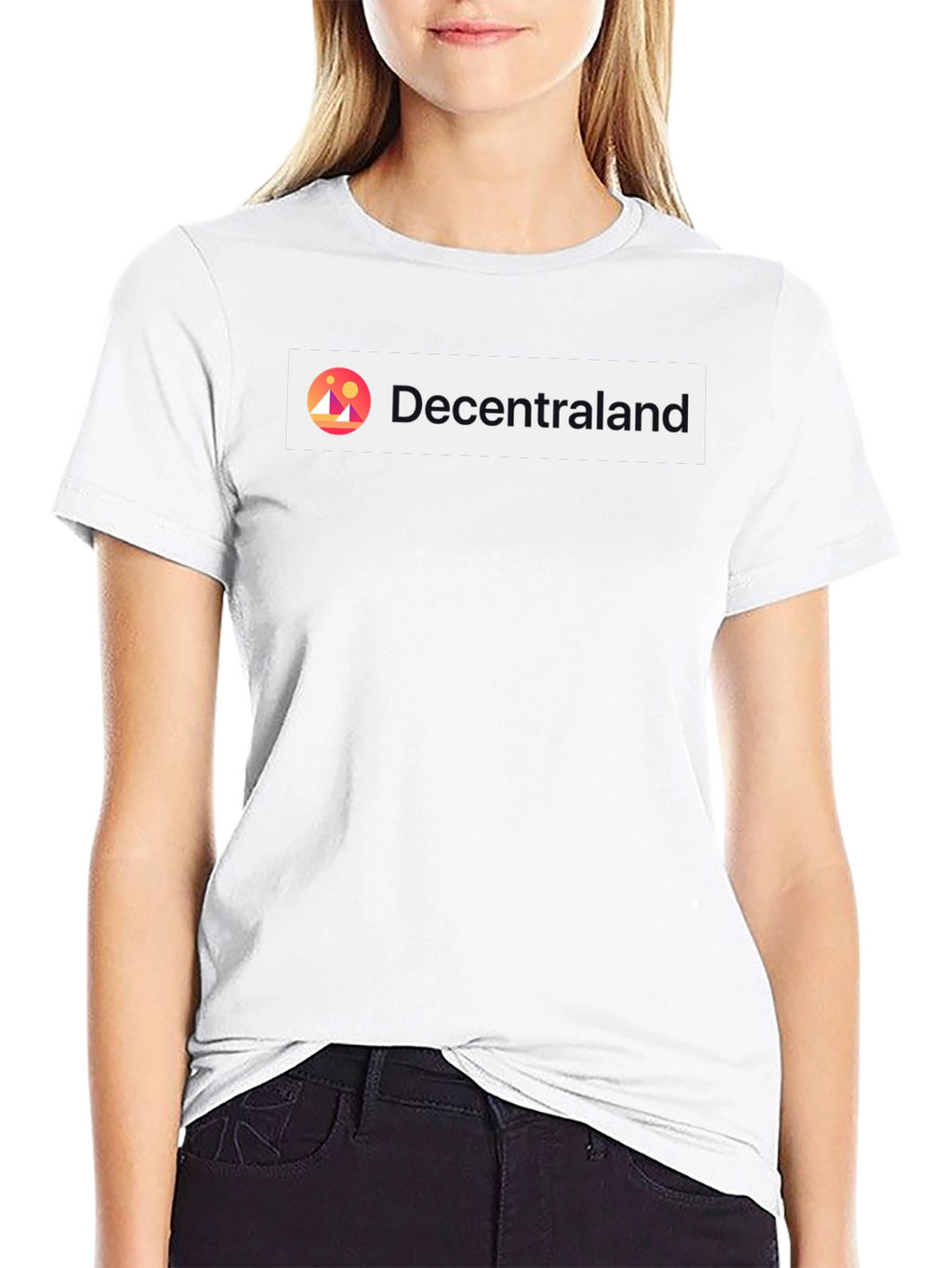 Decentraland Black Short Sleeve Graphic T-Shirt