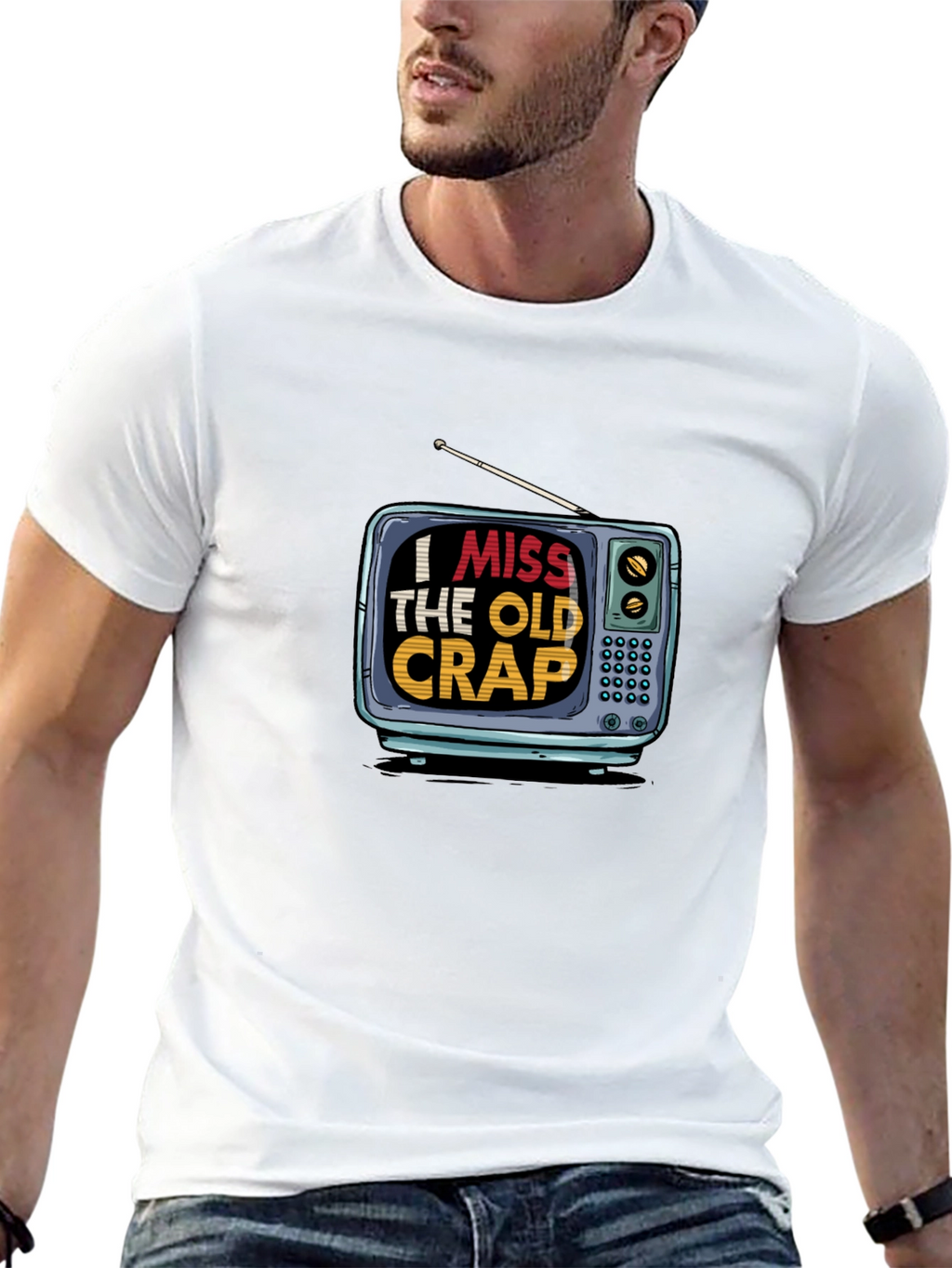 I Miss The Old Crap TV Graphic Tee