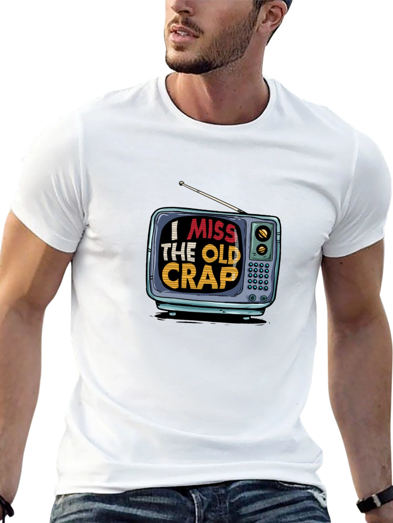 I Miss The Old Crap TV Graphic Tee