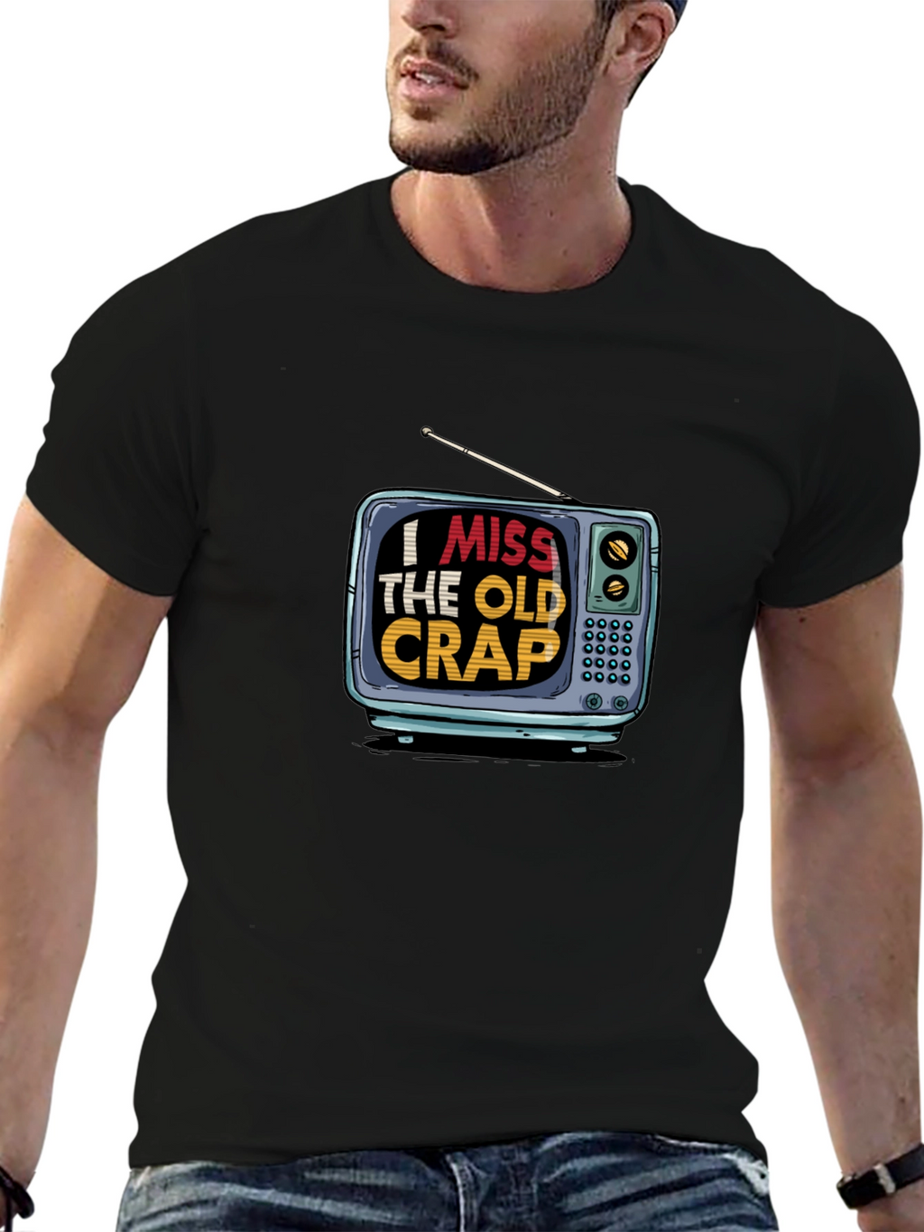 I Miss The Old Crap TV Graphic Tee