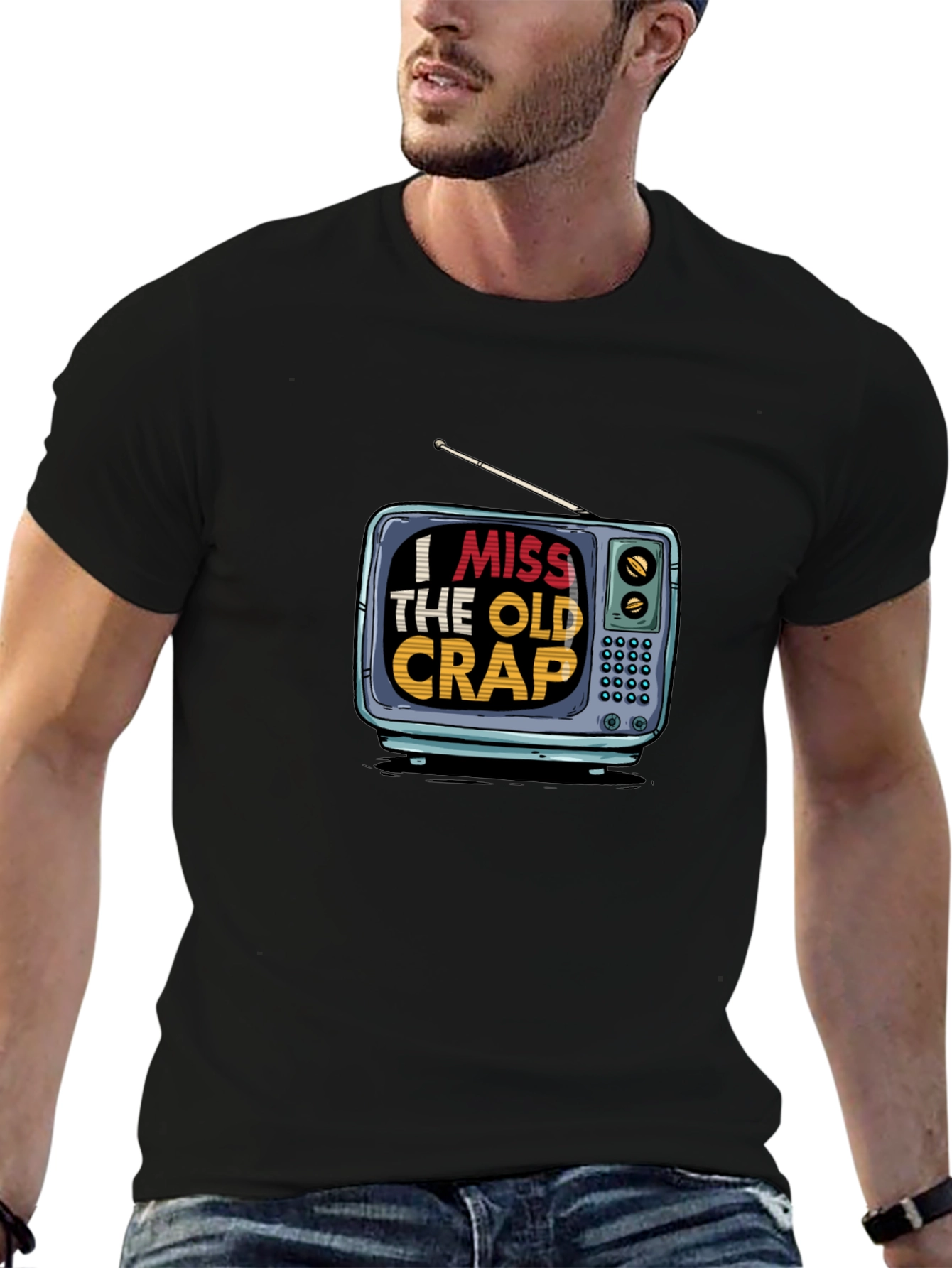 I Miss The Old Crap TV Graphic Tee