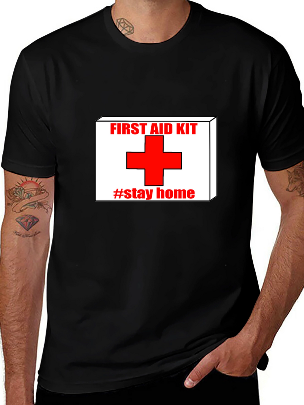 First Aid Kit Stay Home Graphic T-Shirt