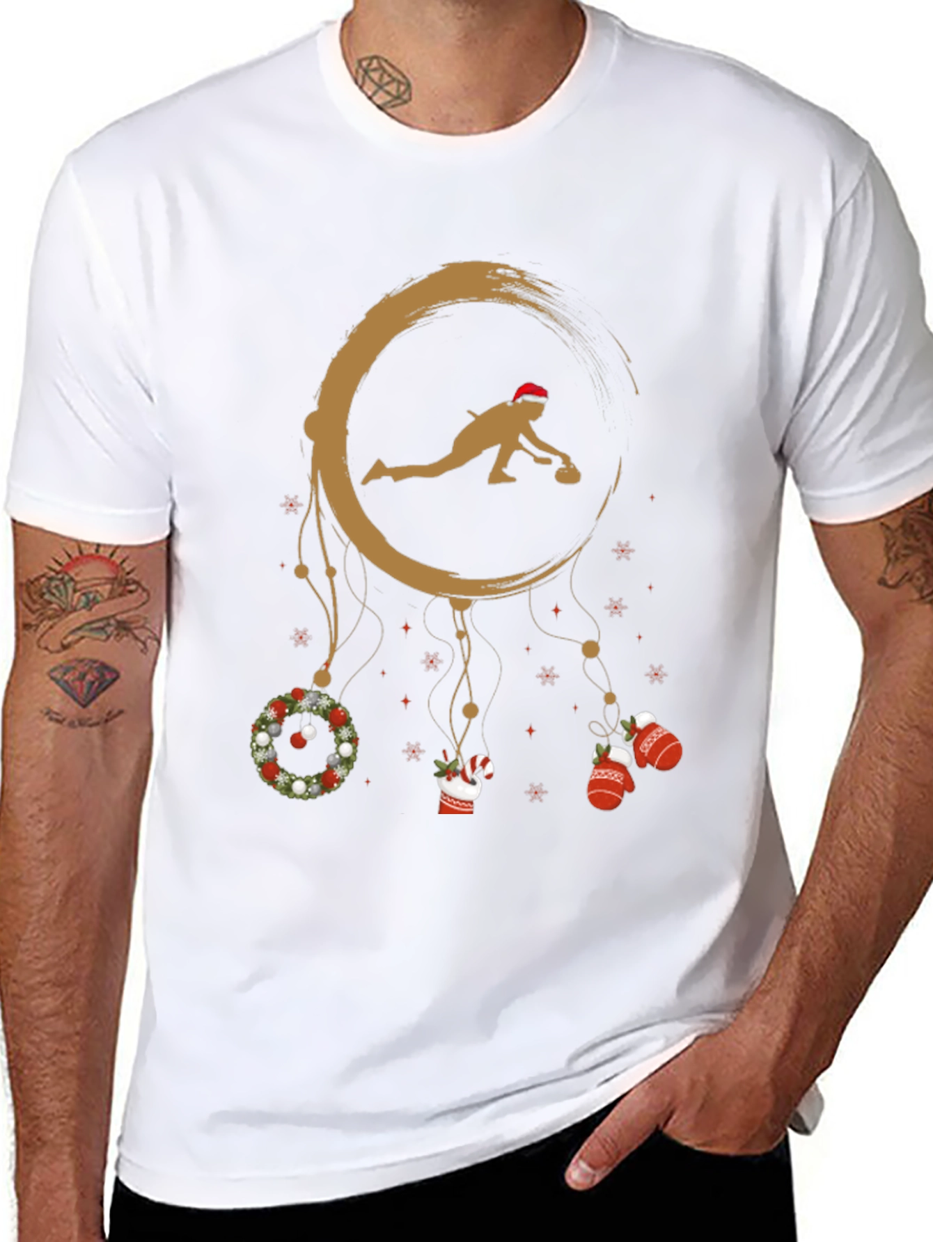 Holiday Curling Dreamcatcher T-Shirt