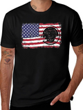 American Flag Fish Graphic Tee