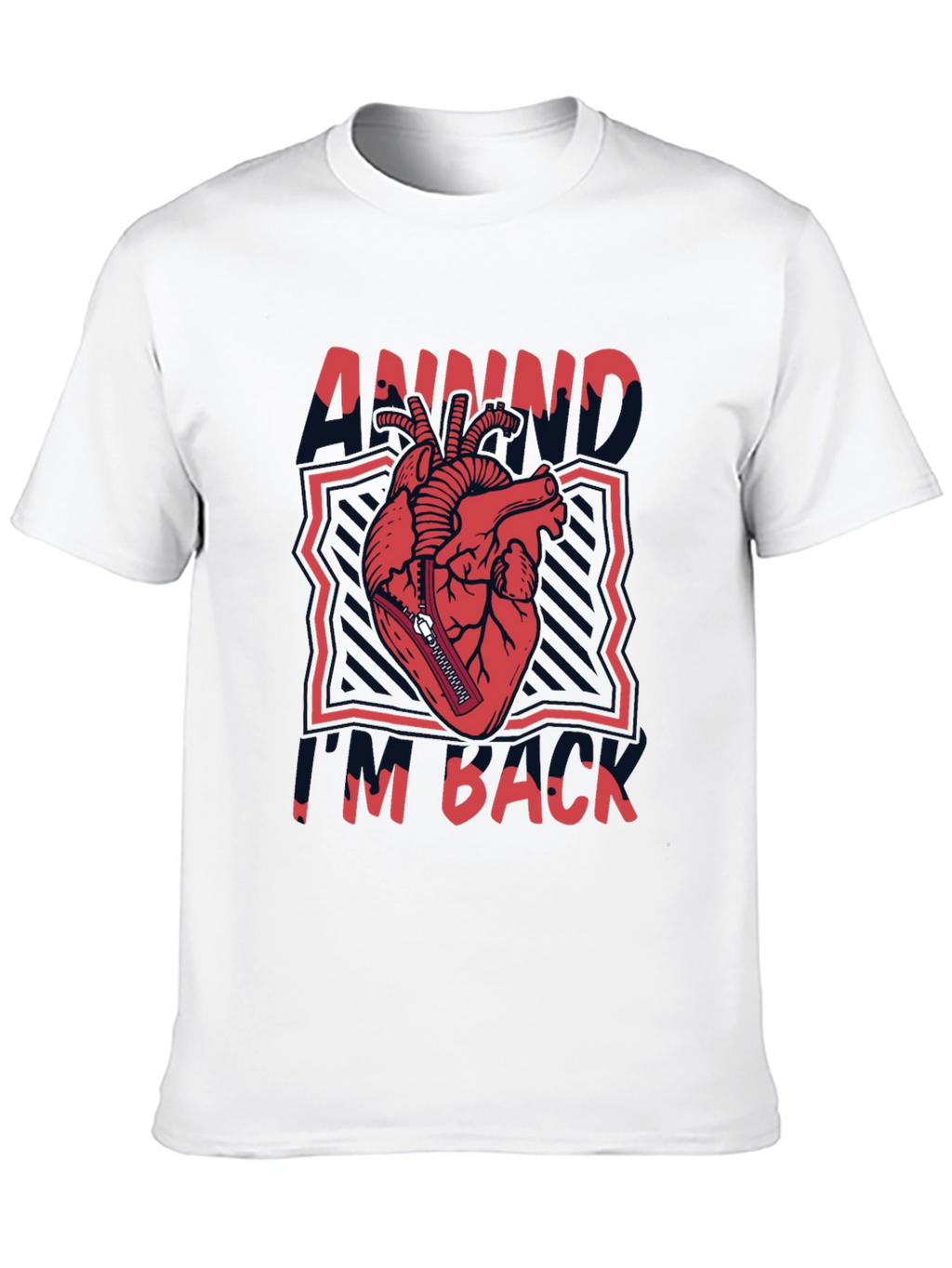 Unzip My Heart T-Shirt - Black Graphic Tee