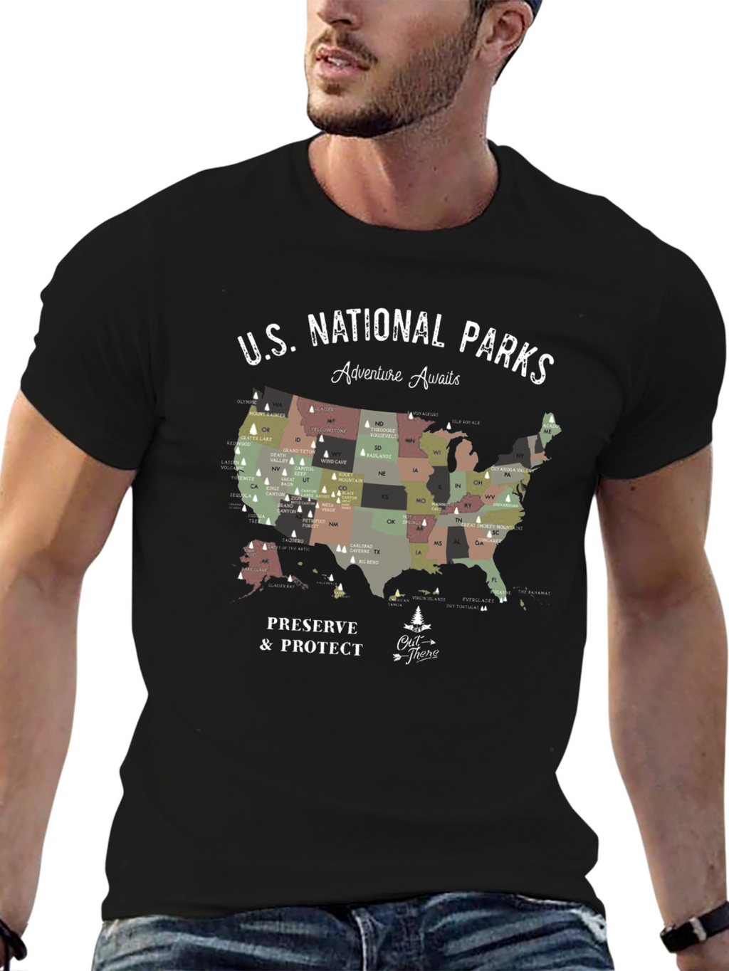 US National Parks Adventure Awaits T-Shirt