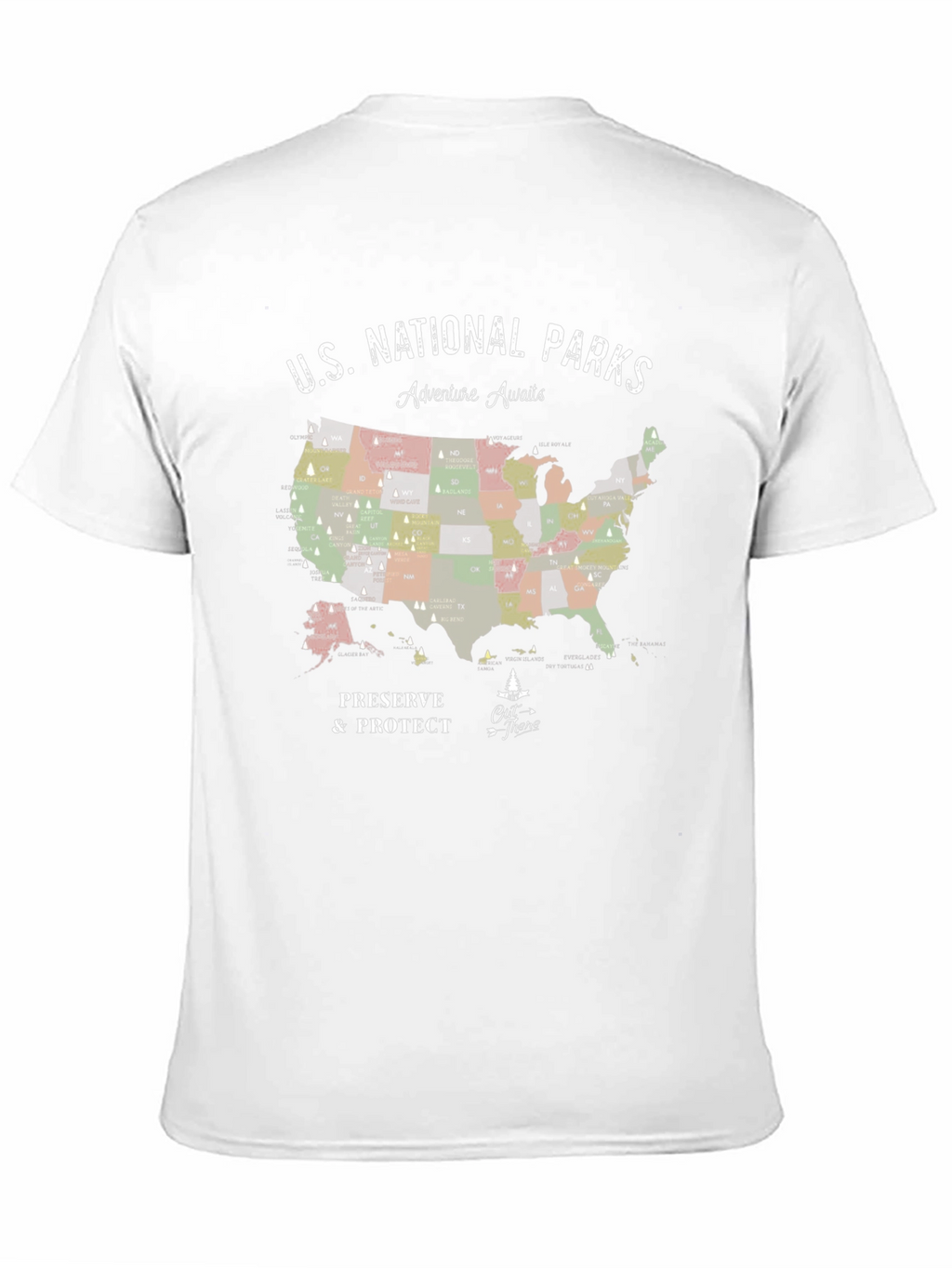 US National Parks Adventure Awaits T-Shirt