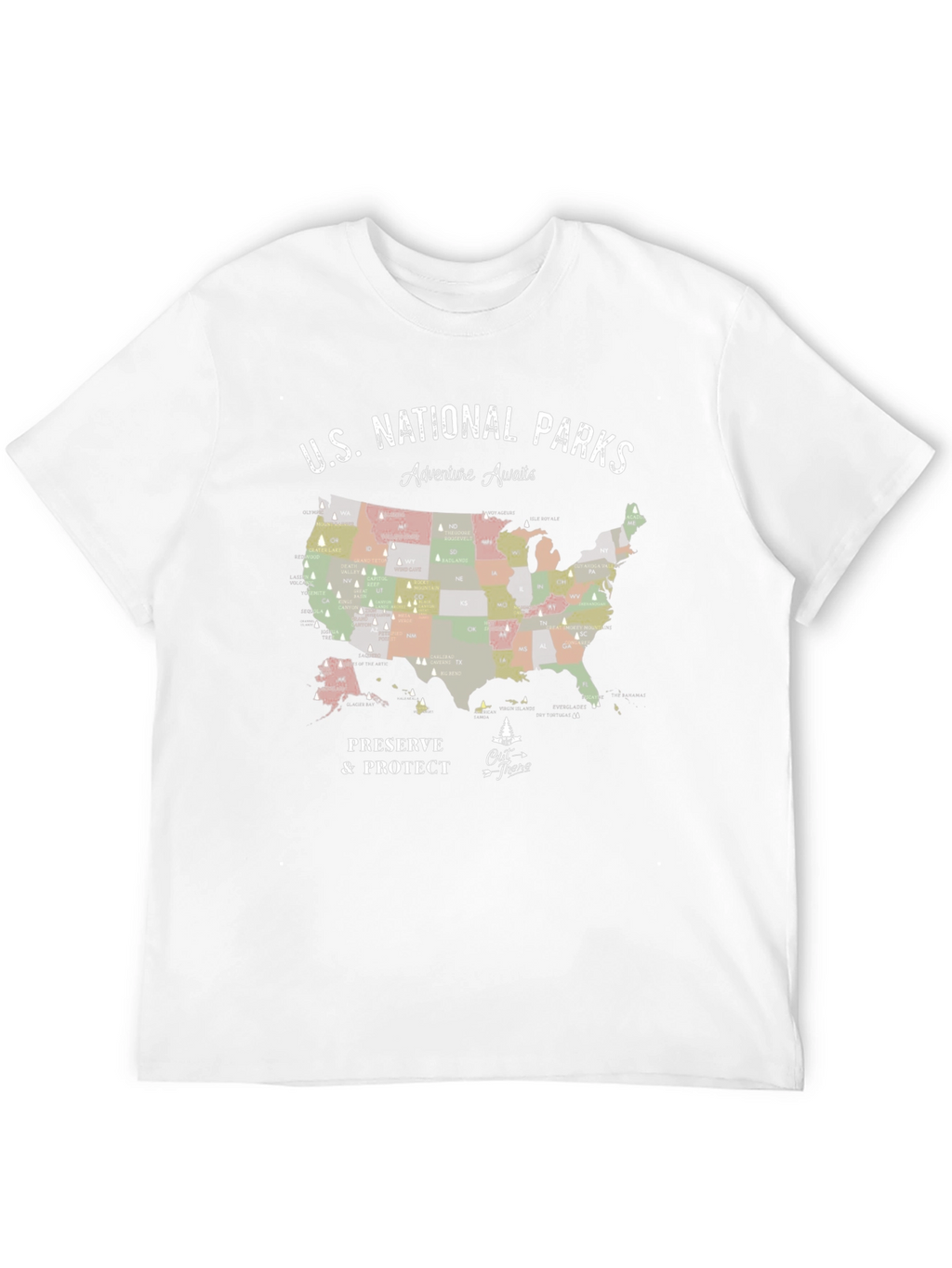 US National Parks Adventure Awaits T-Shirt