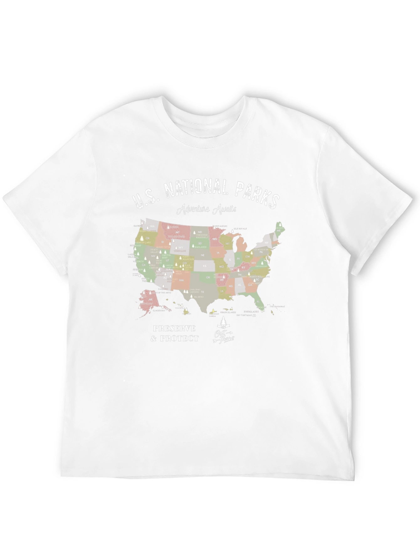 US National Parks Adventure Awaits T-Shirt