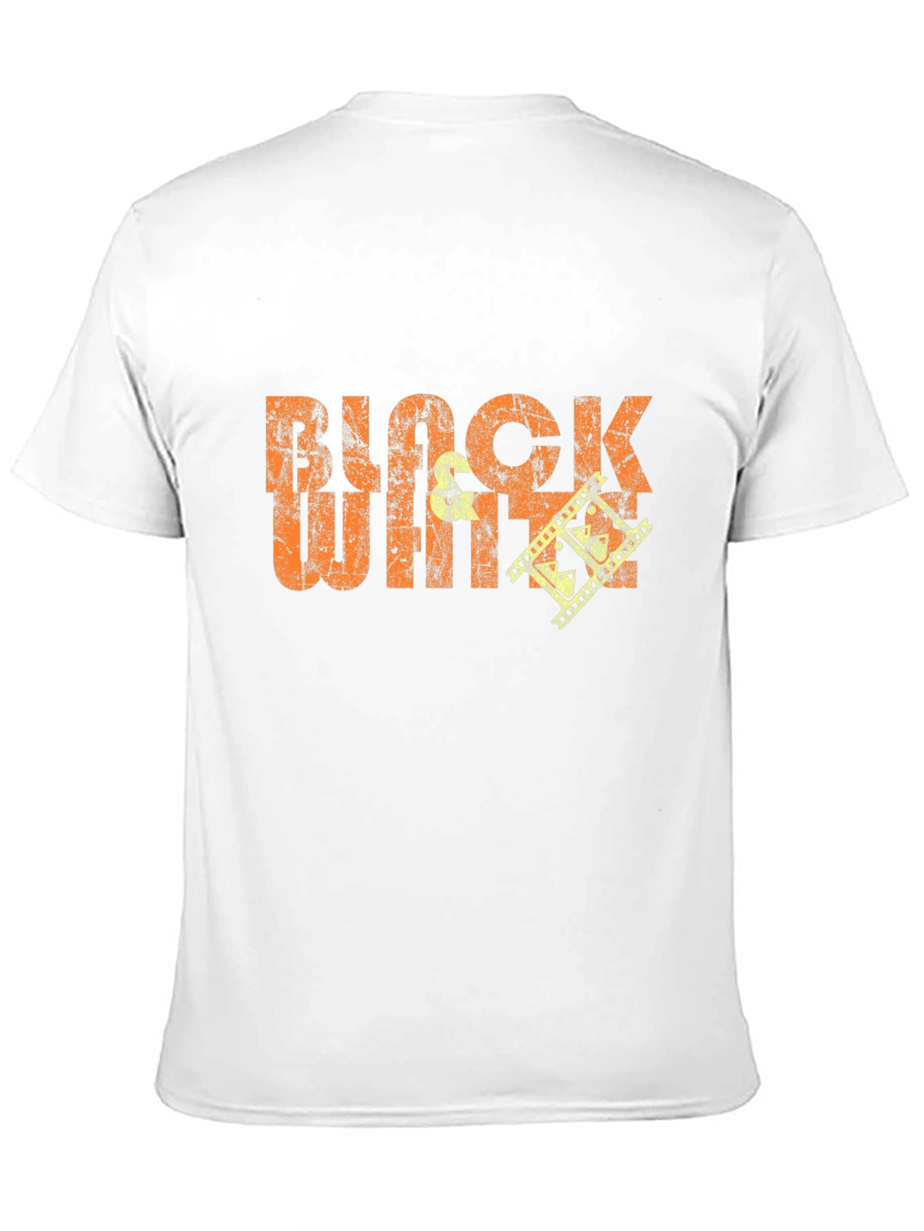 Black White Film Crew Graphic T-Shirt
