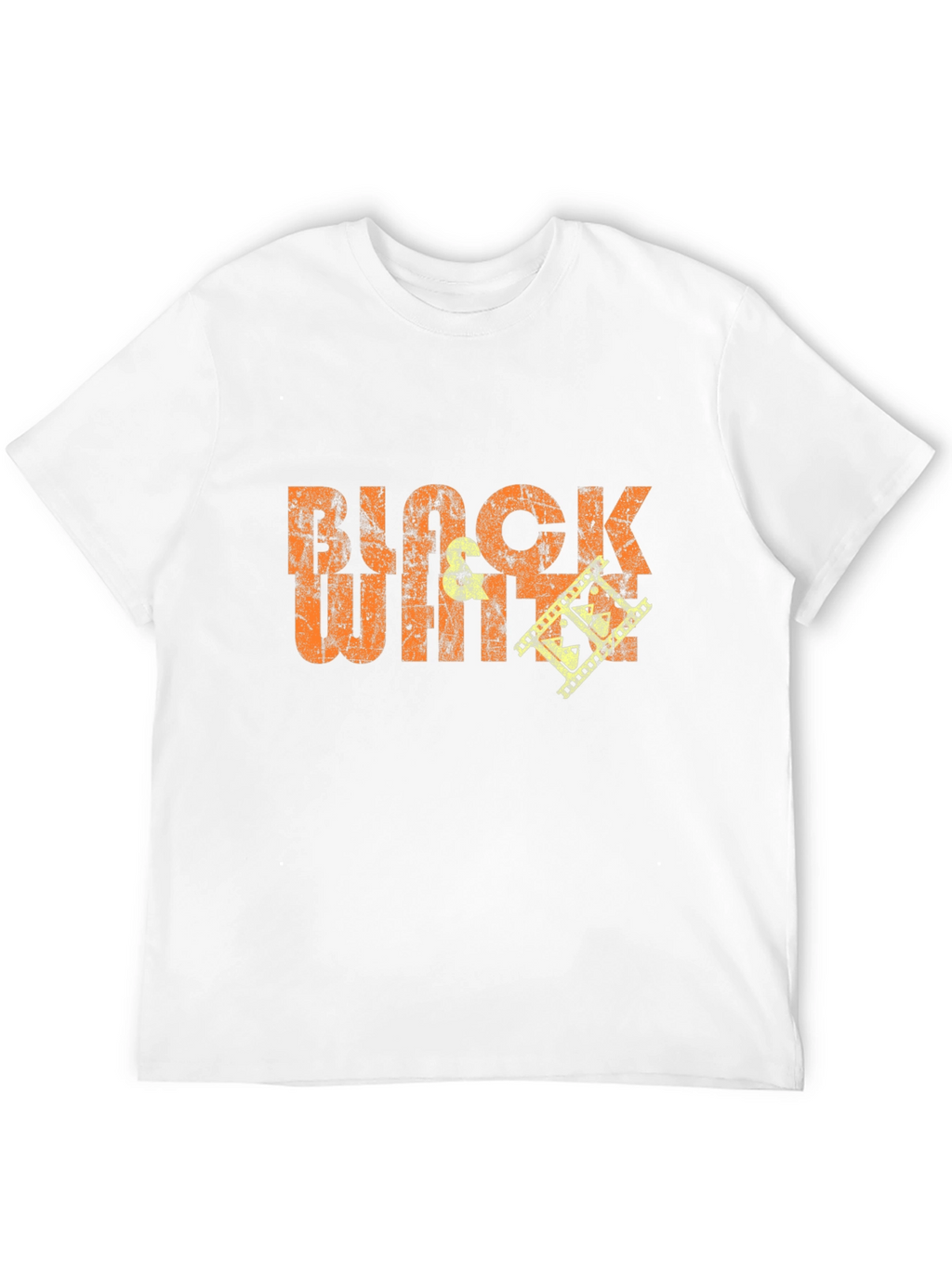 Black White Film Crew Graphic T-Shirt