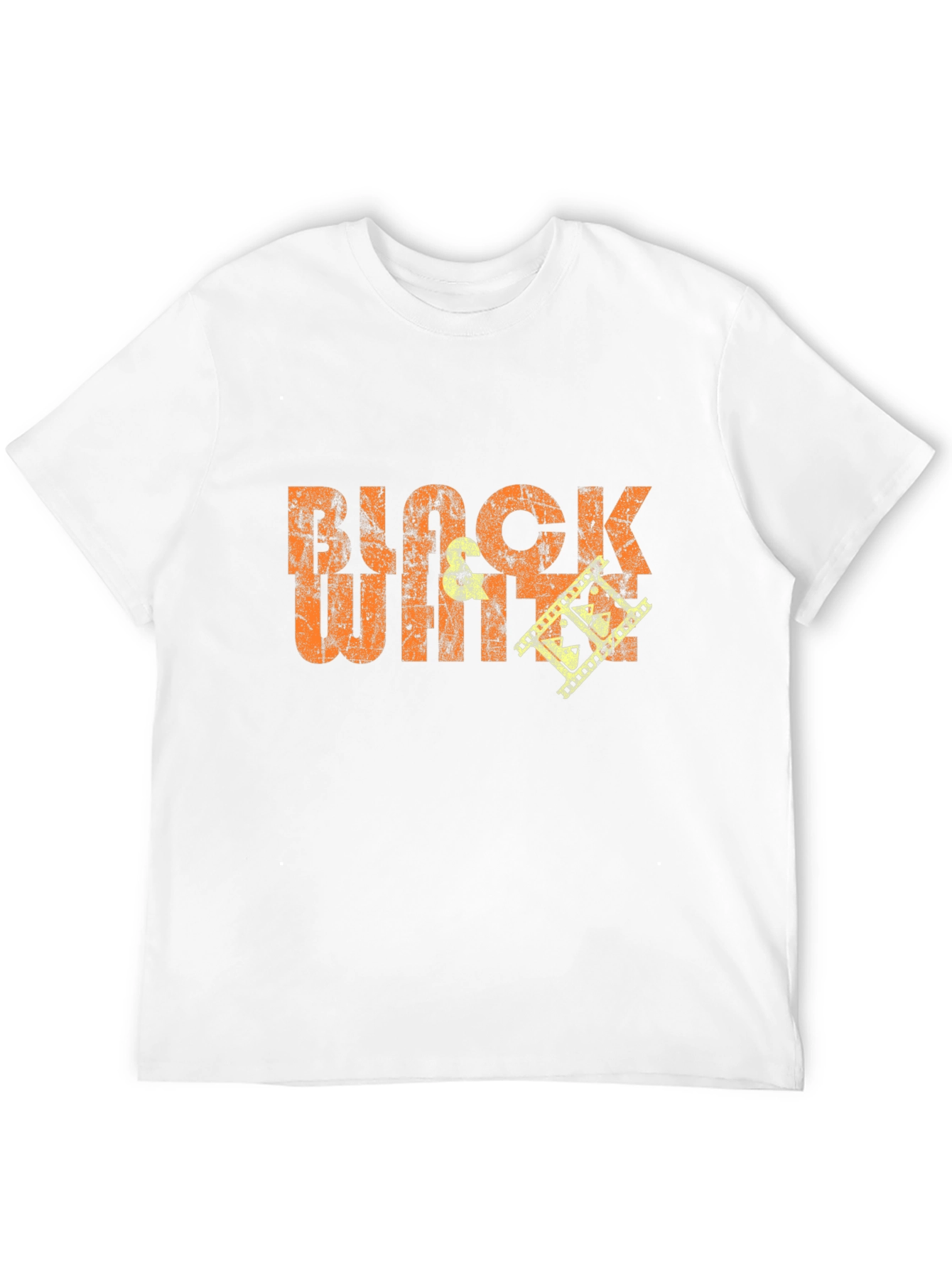 Black White Film Crew Graphic T-Shirt