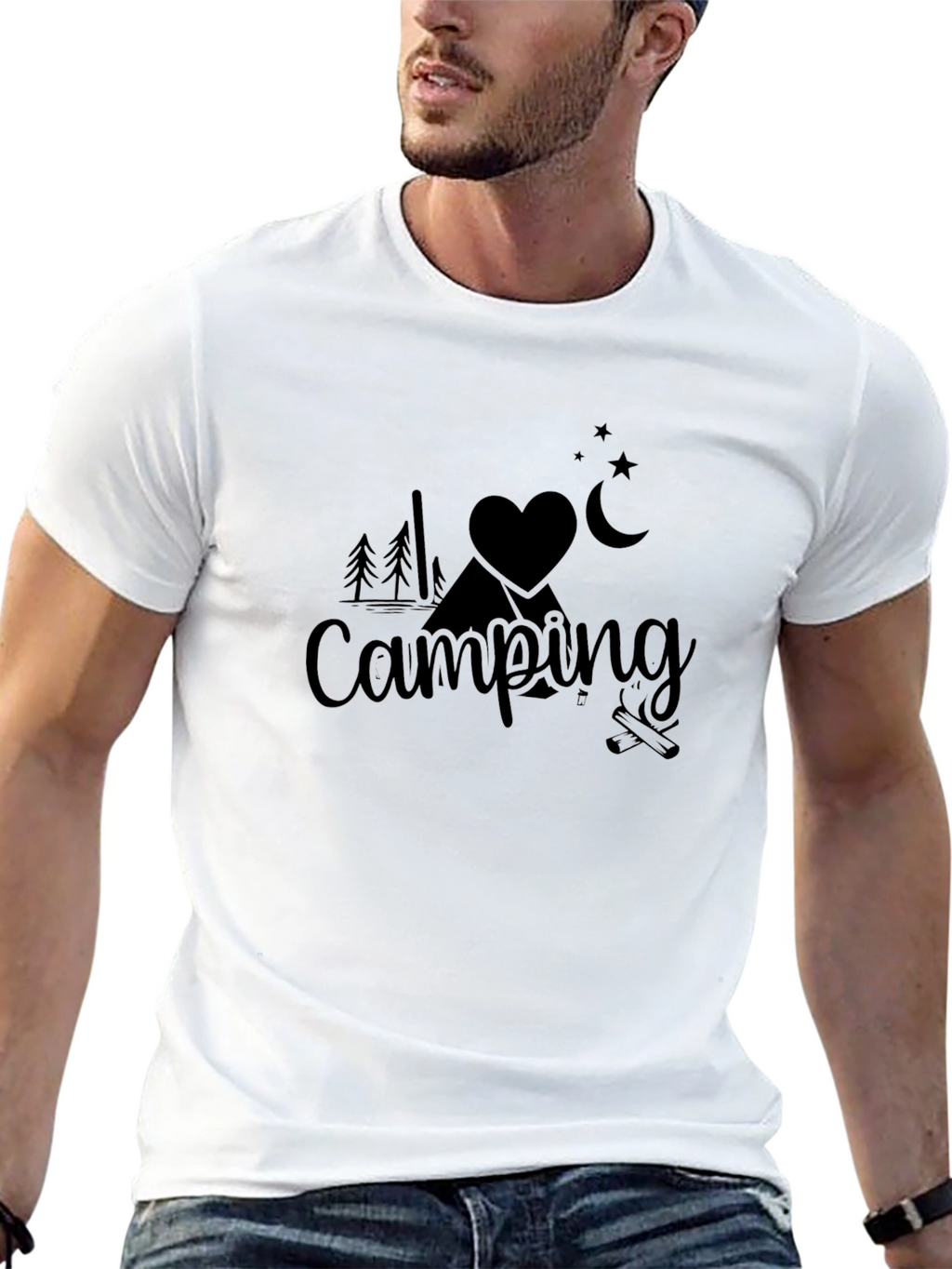 Love Camping Black T-Shirt