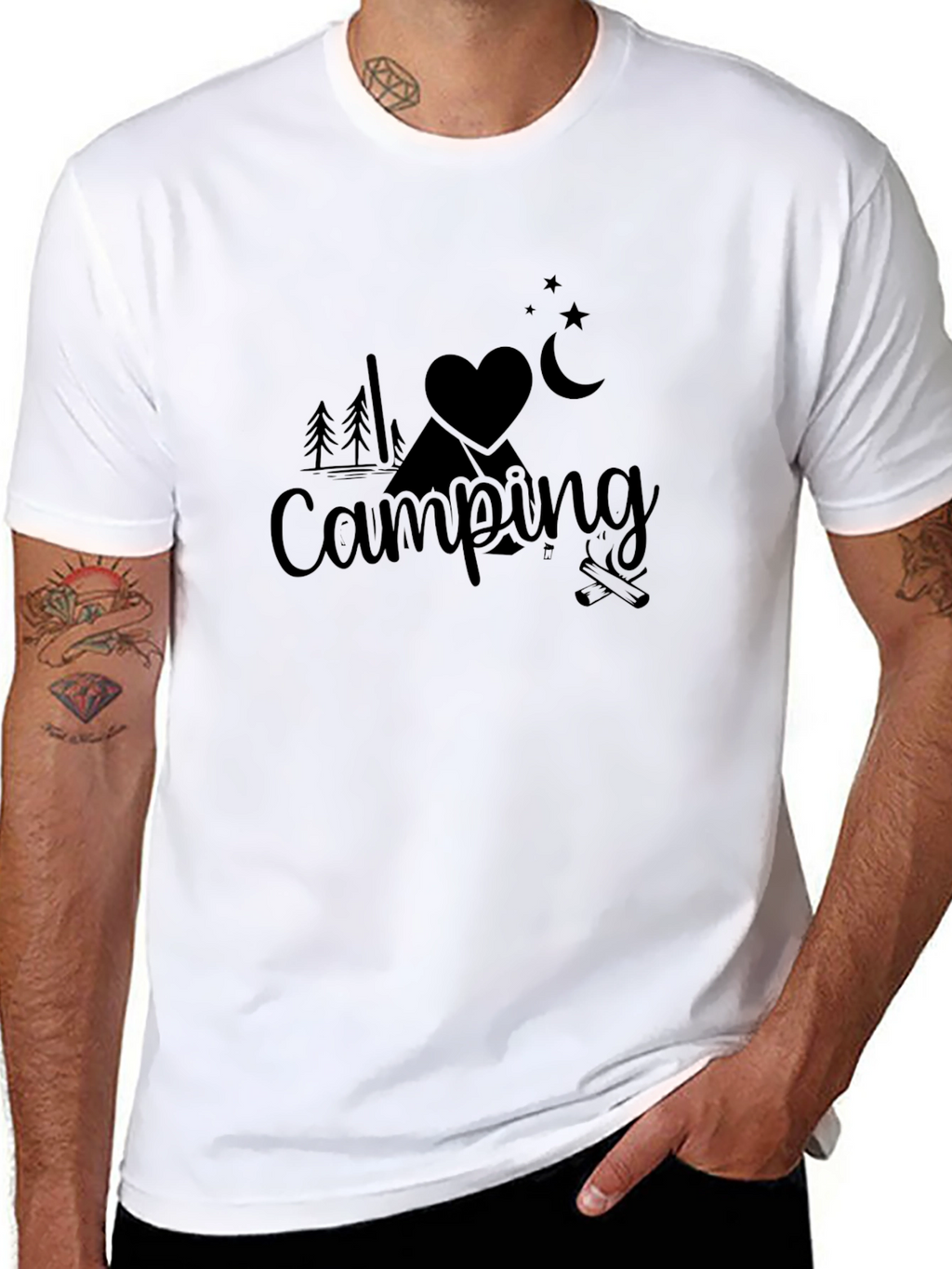 Love Camping Black T-Shirt