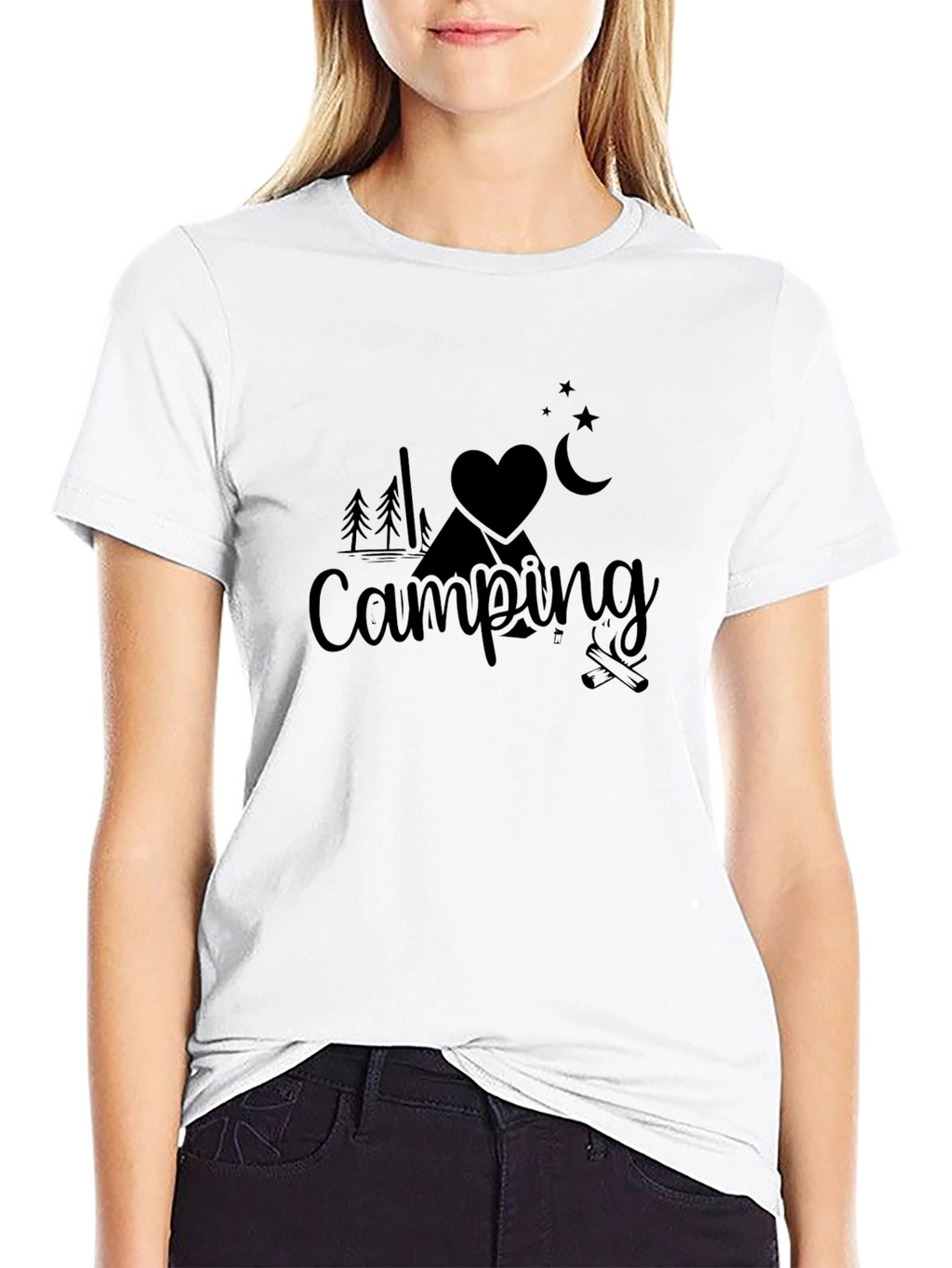Love Camping Black T-Shirt