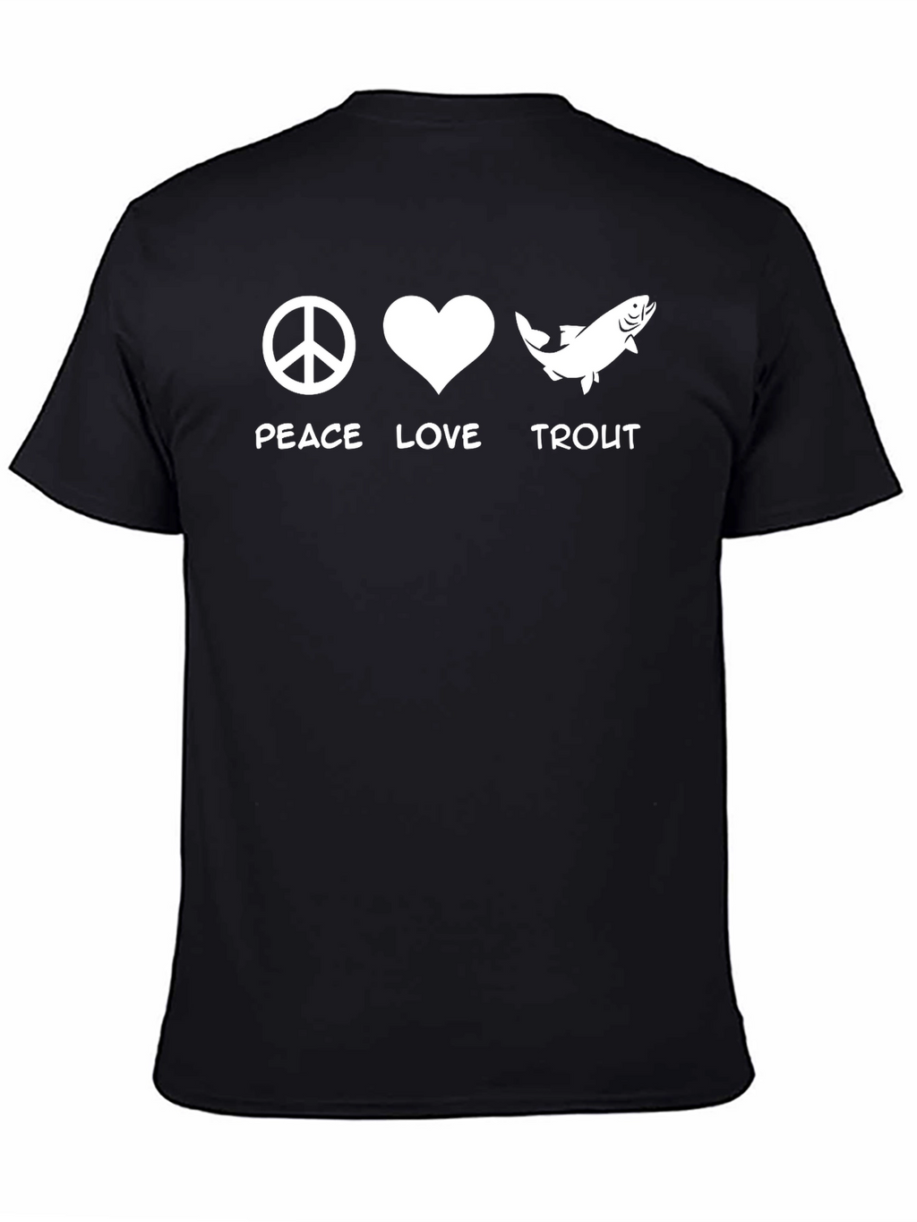 Peace Love Trout Graphic T-Shirt
