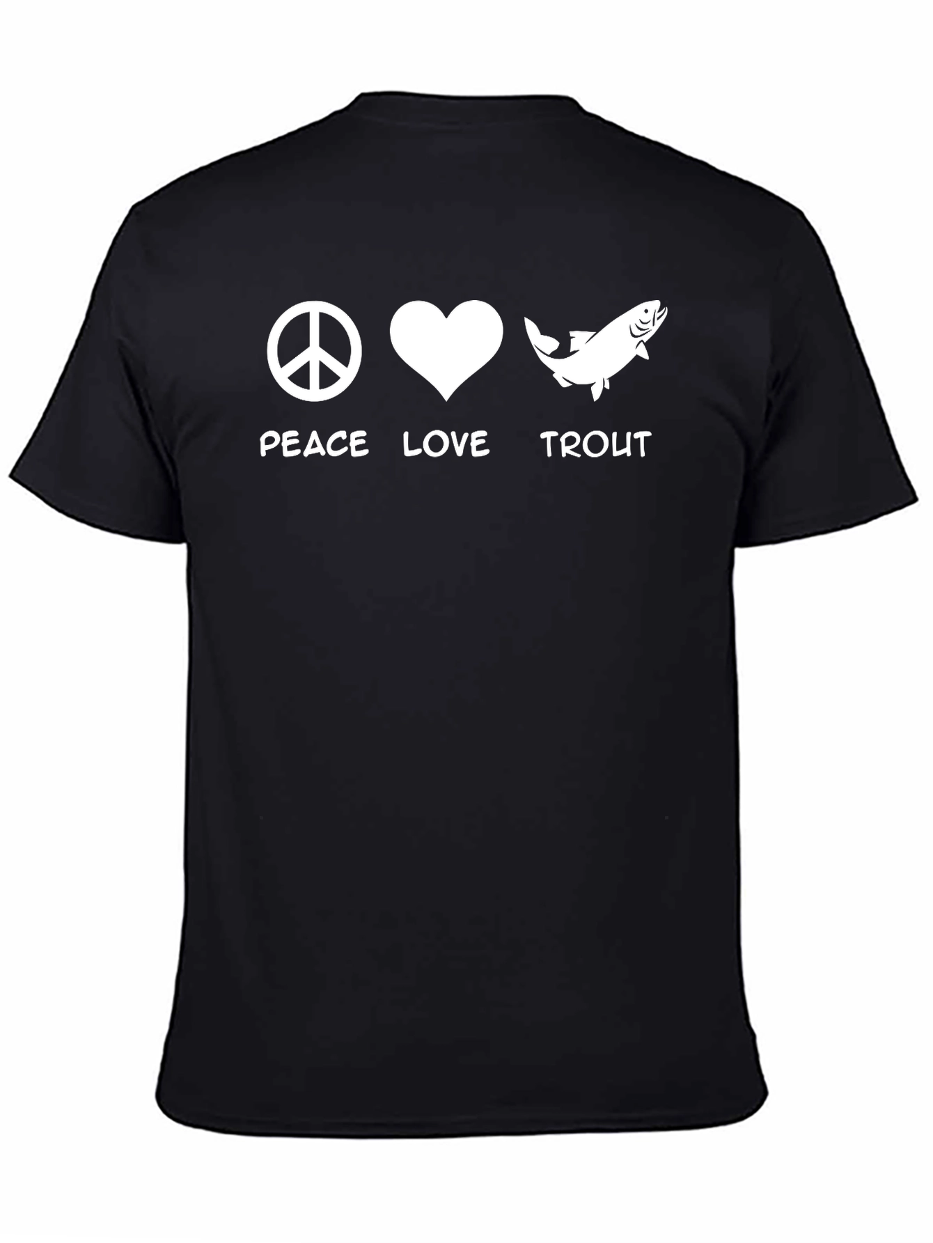Peace Love Trout Graphic T-Shirt