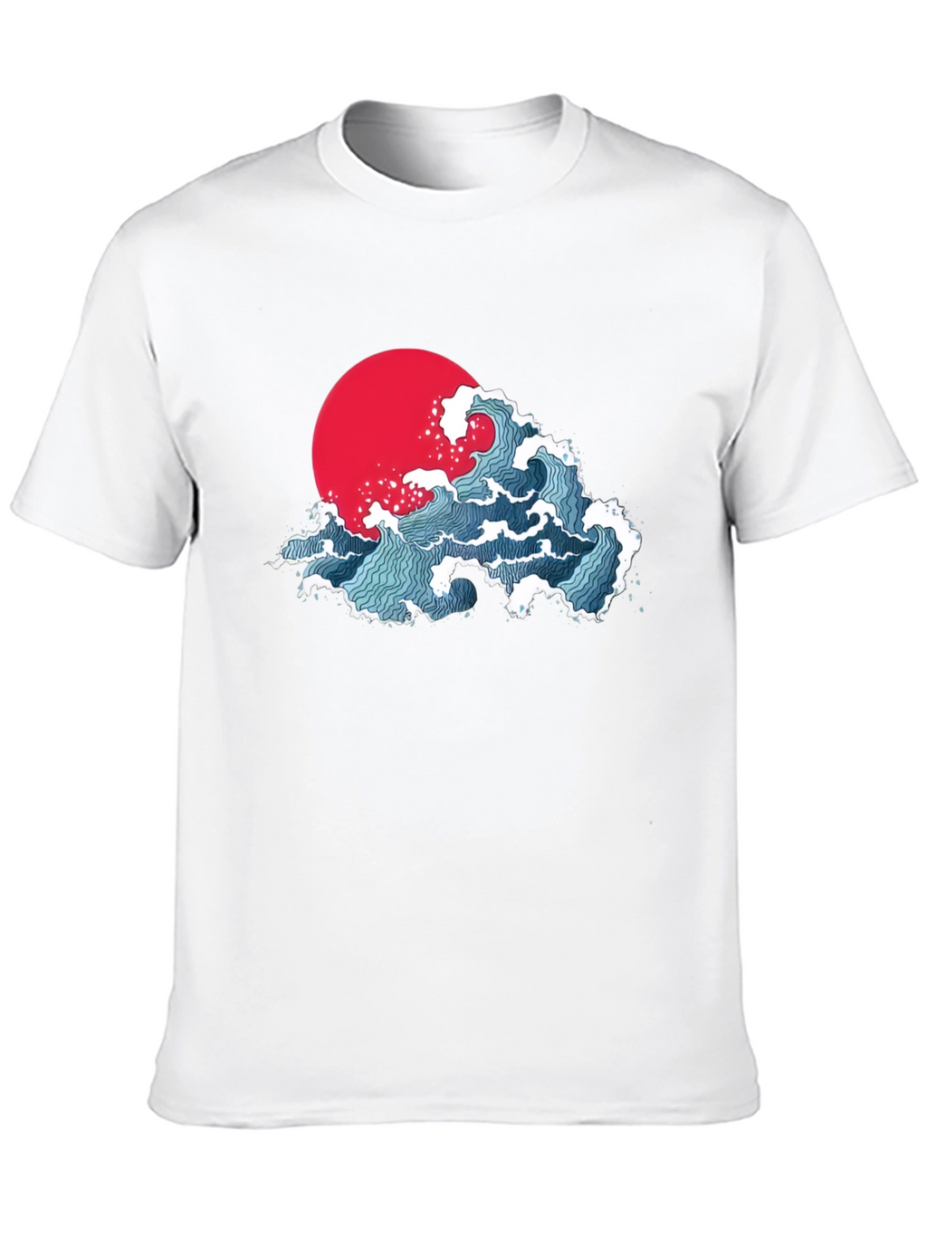 Japanese Wave Graphic T-Shirt - Black
