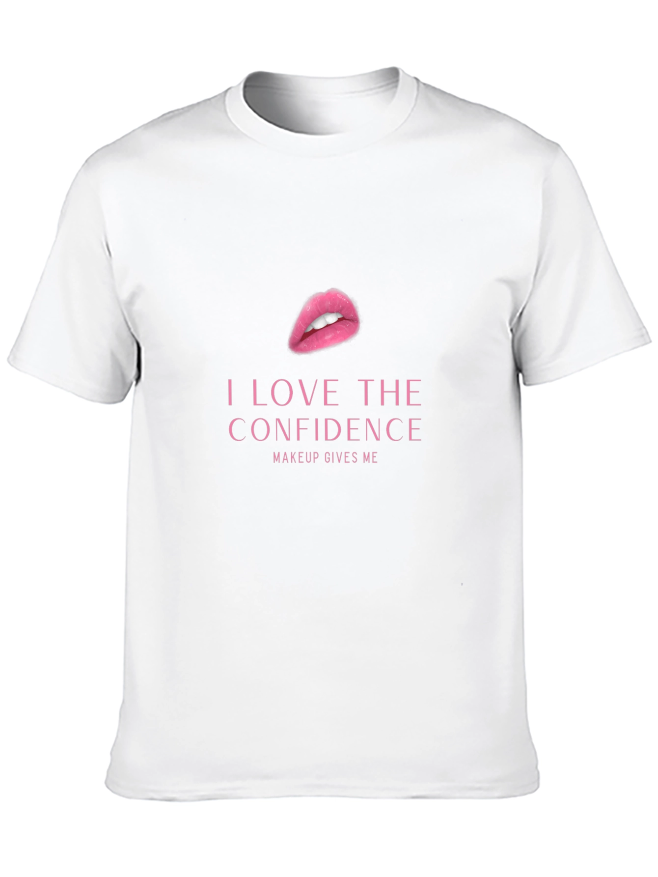 Confidence Makeup Graphic Tee - Black Cotton T-Shirt