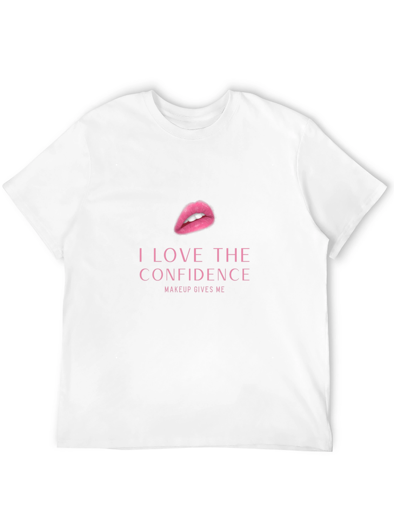 Confidence Makeup Graphic Tee - Black Cotton T-Shirt