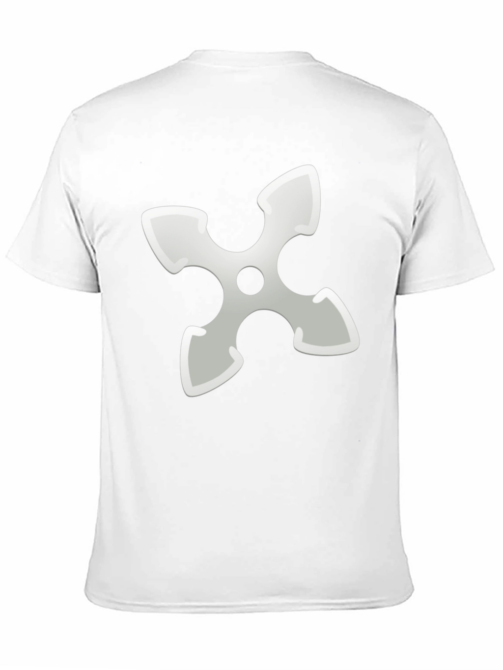 Ninja Star Graphic Tee - Black Cotton Blend T-Shirt