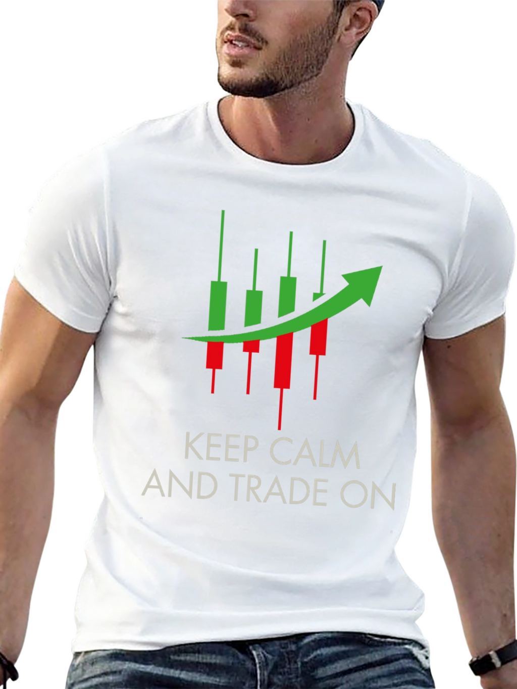 Keep Calm and Trade On Black Tee