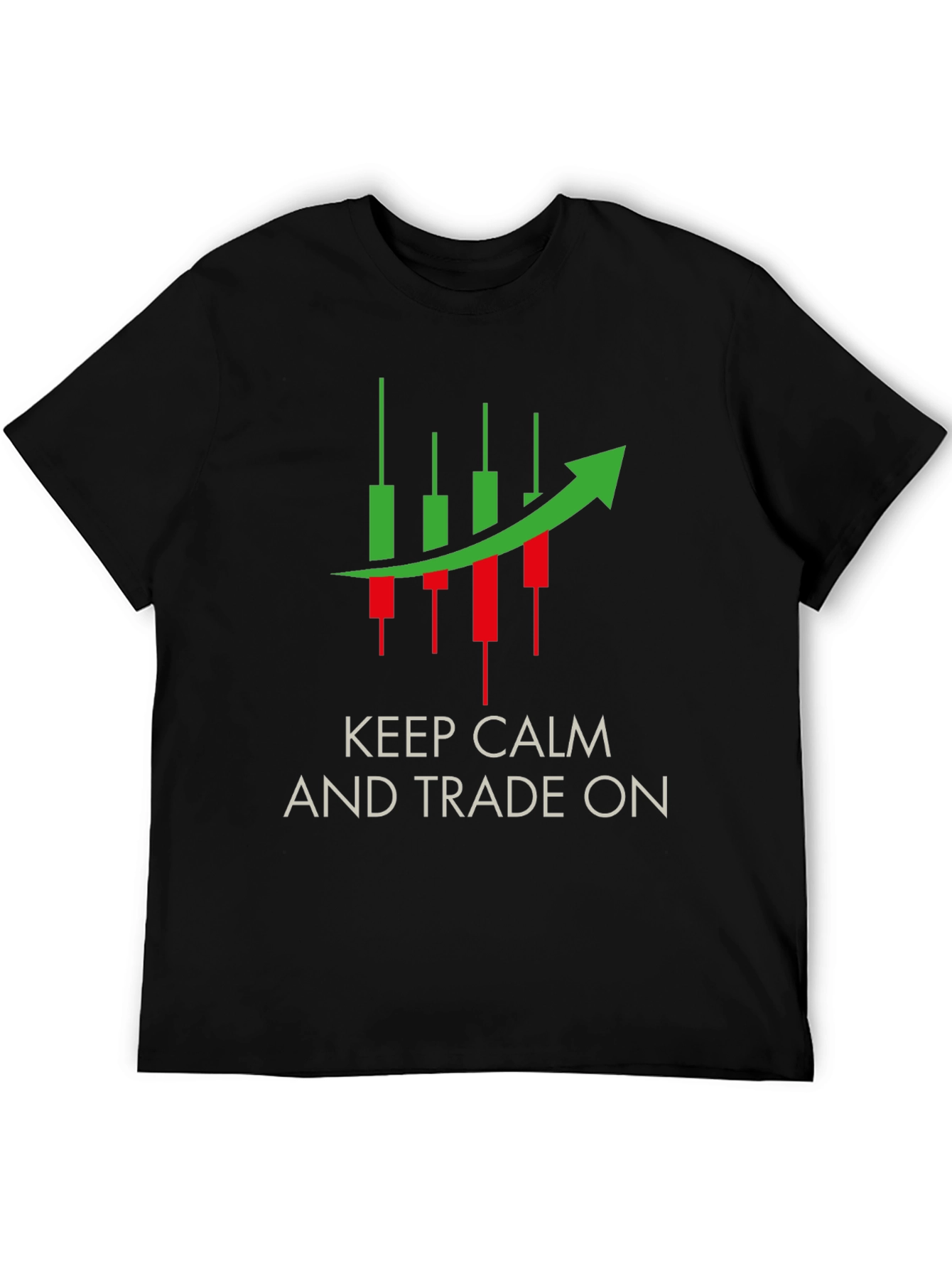 Keep Calm and Trade On Black Tee