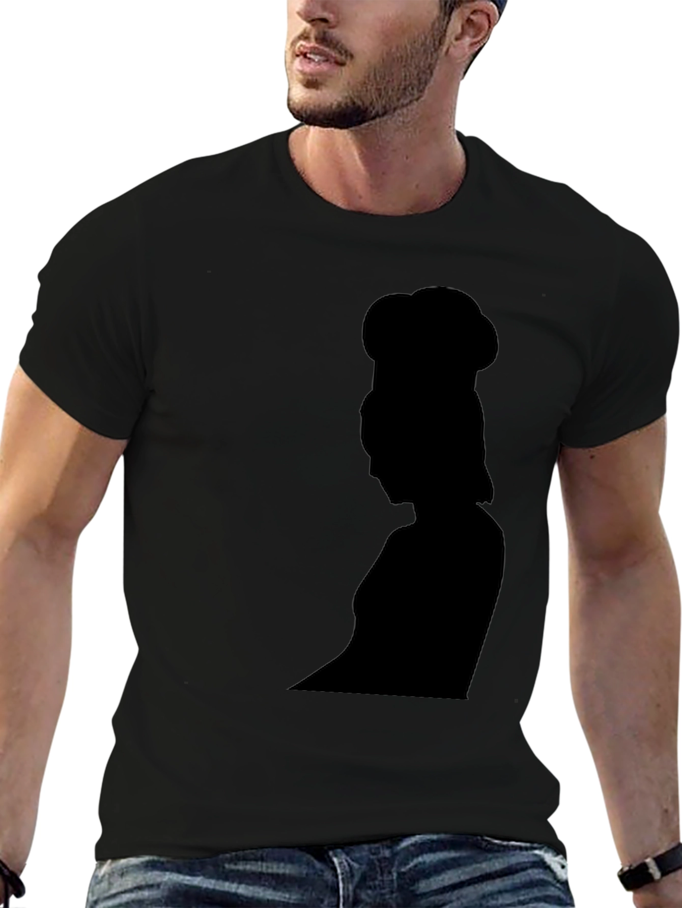 Chef Silhouette Black Graphic Tee