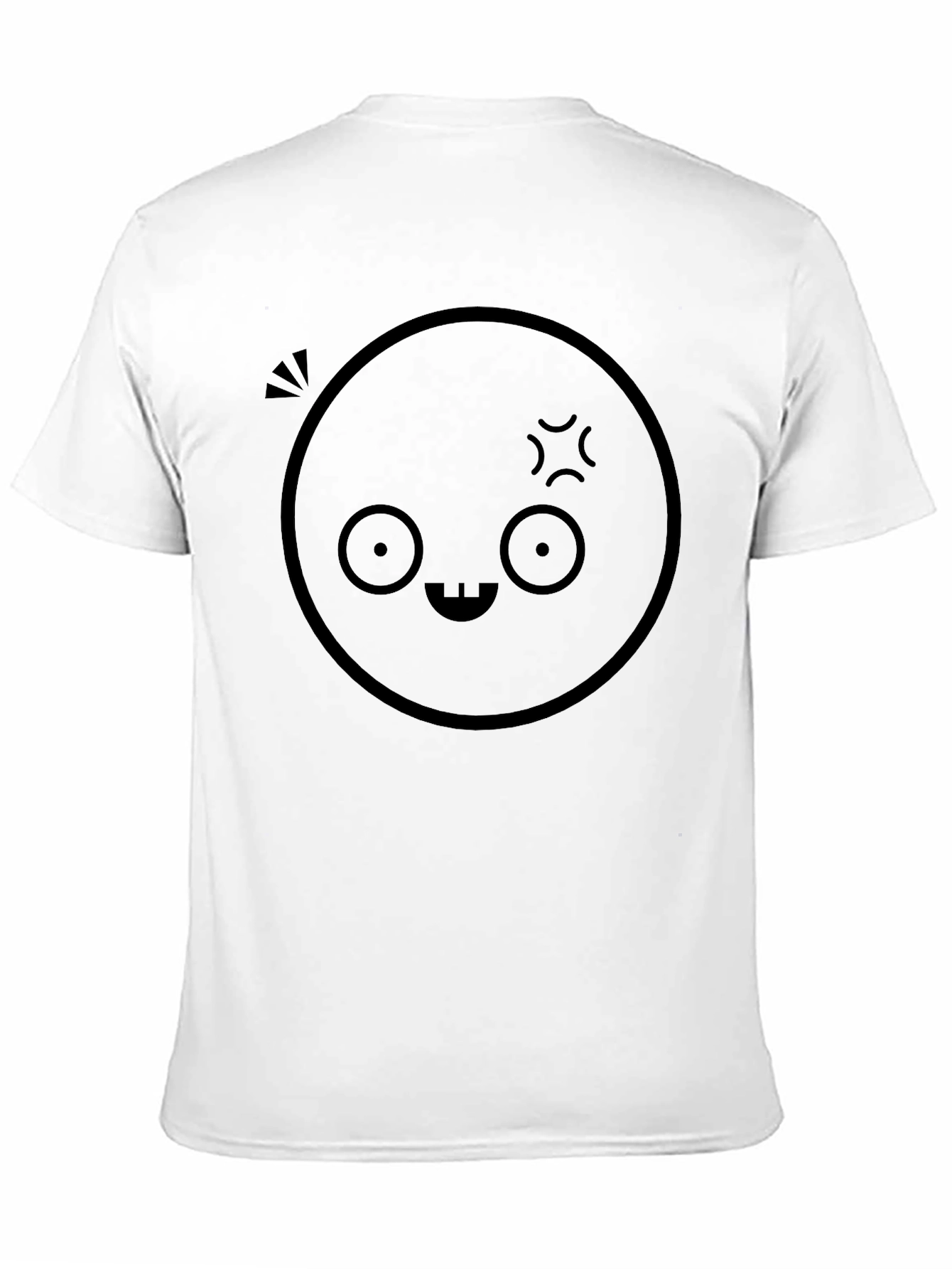 Funny Emoji Graphic Black T-Shirt