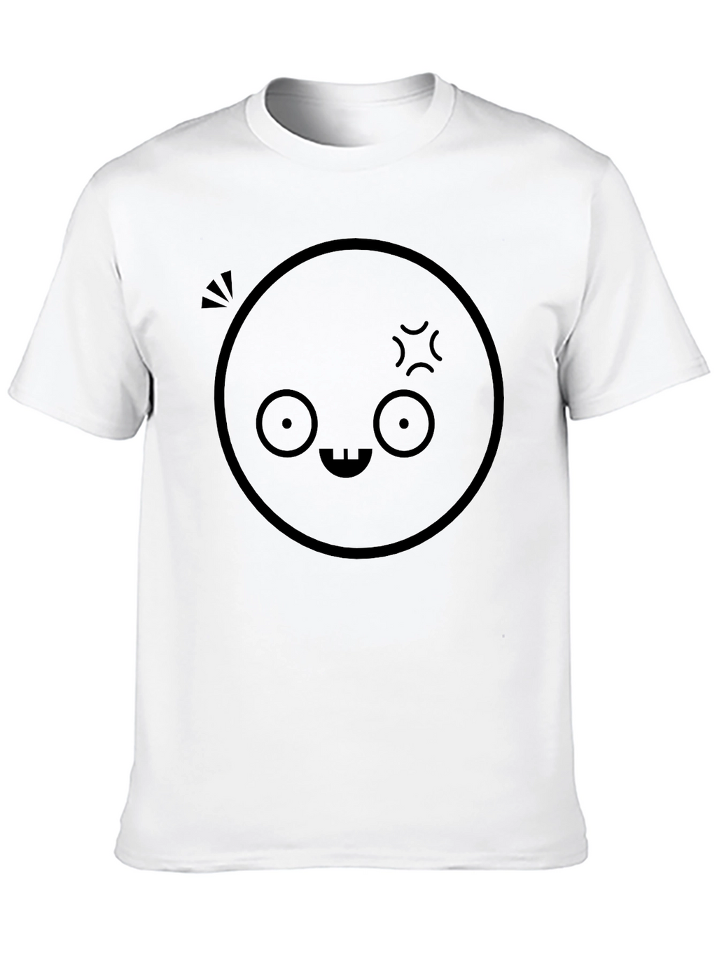 Funny Emoji Graphic Black T-Shirt
