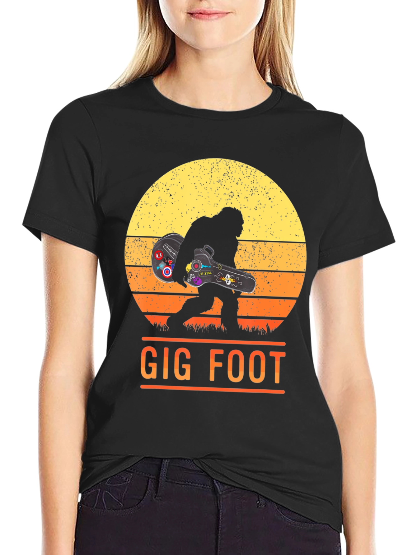 Gig Foot Bigfoot Musician T-Shirt