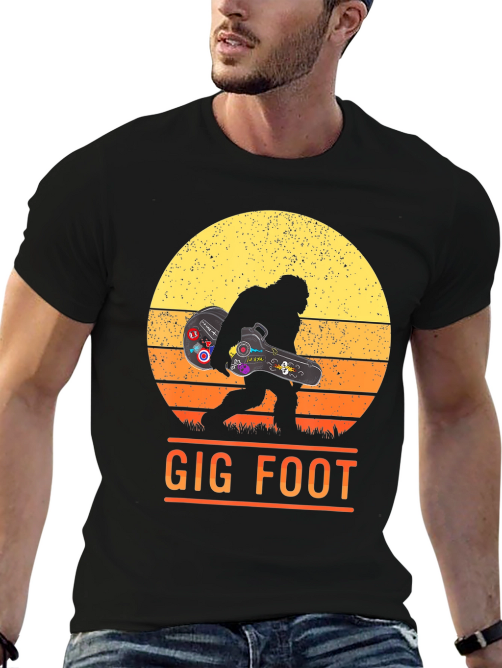 Gig Foot Bigfoot Musician T-Shirt