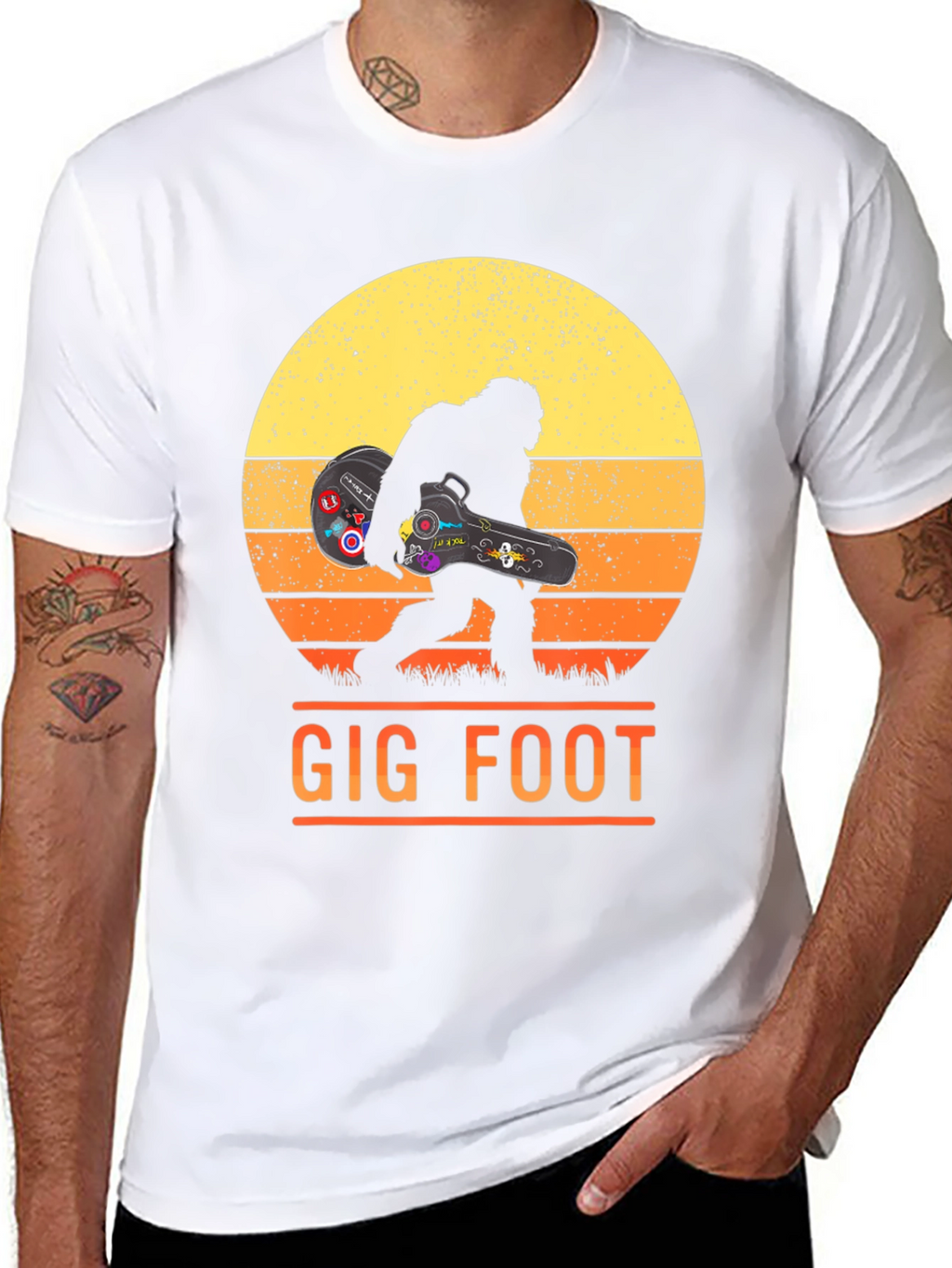 Gig Foot Bigfoot Musician T-Shirt