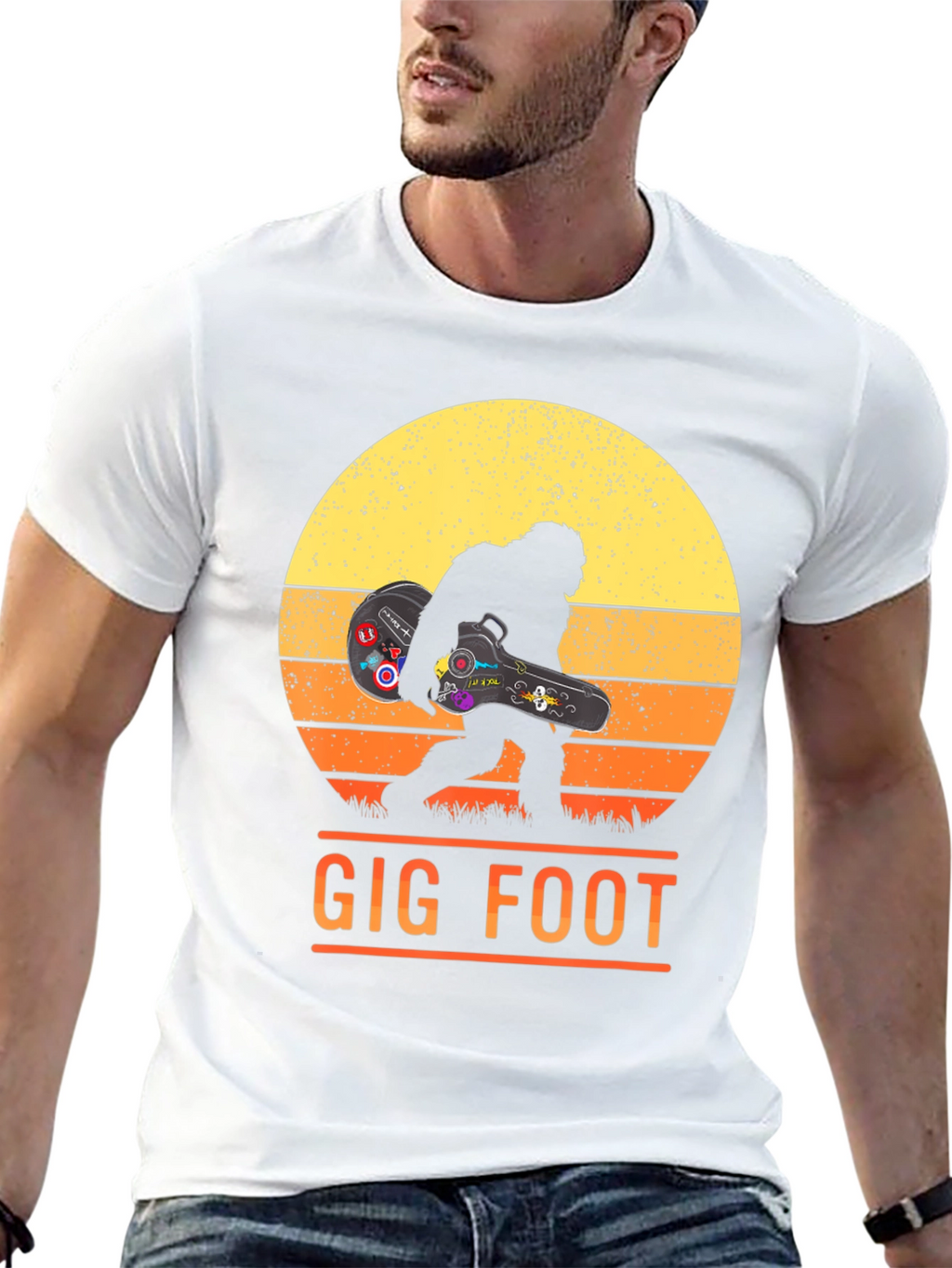 Gig Foot Bigfoot Musician T-Shirt