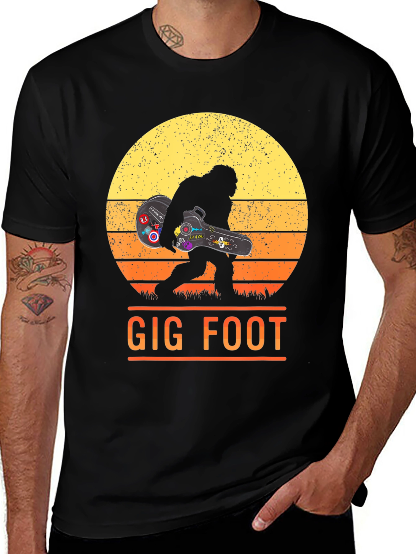 Gig Foot Bigfoot Musician T-Shirt