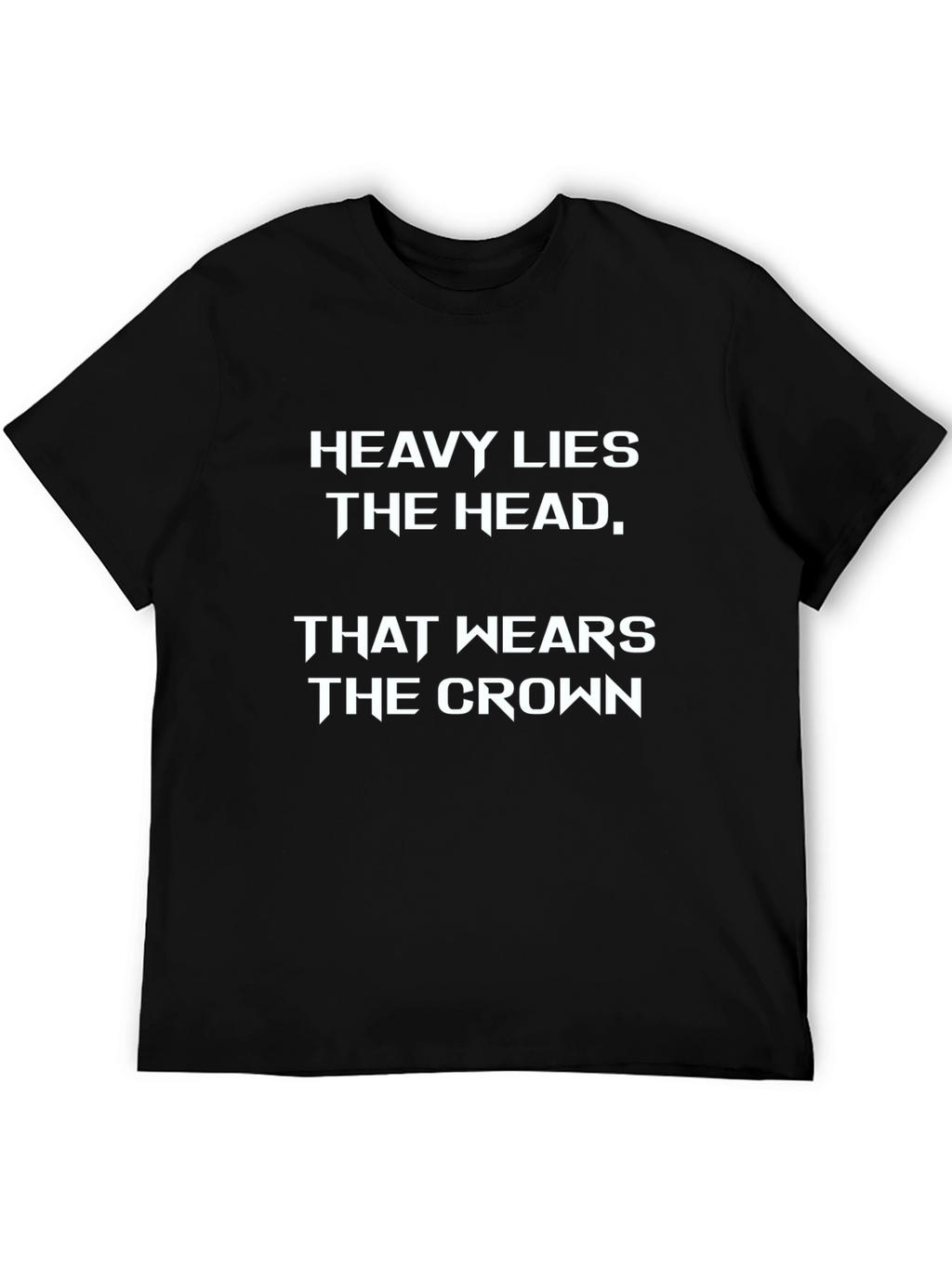 Heavy Lies the Head Graphic Tee - Black